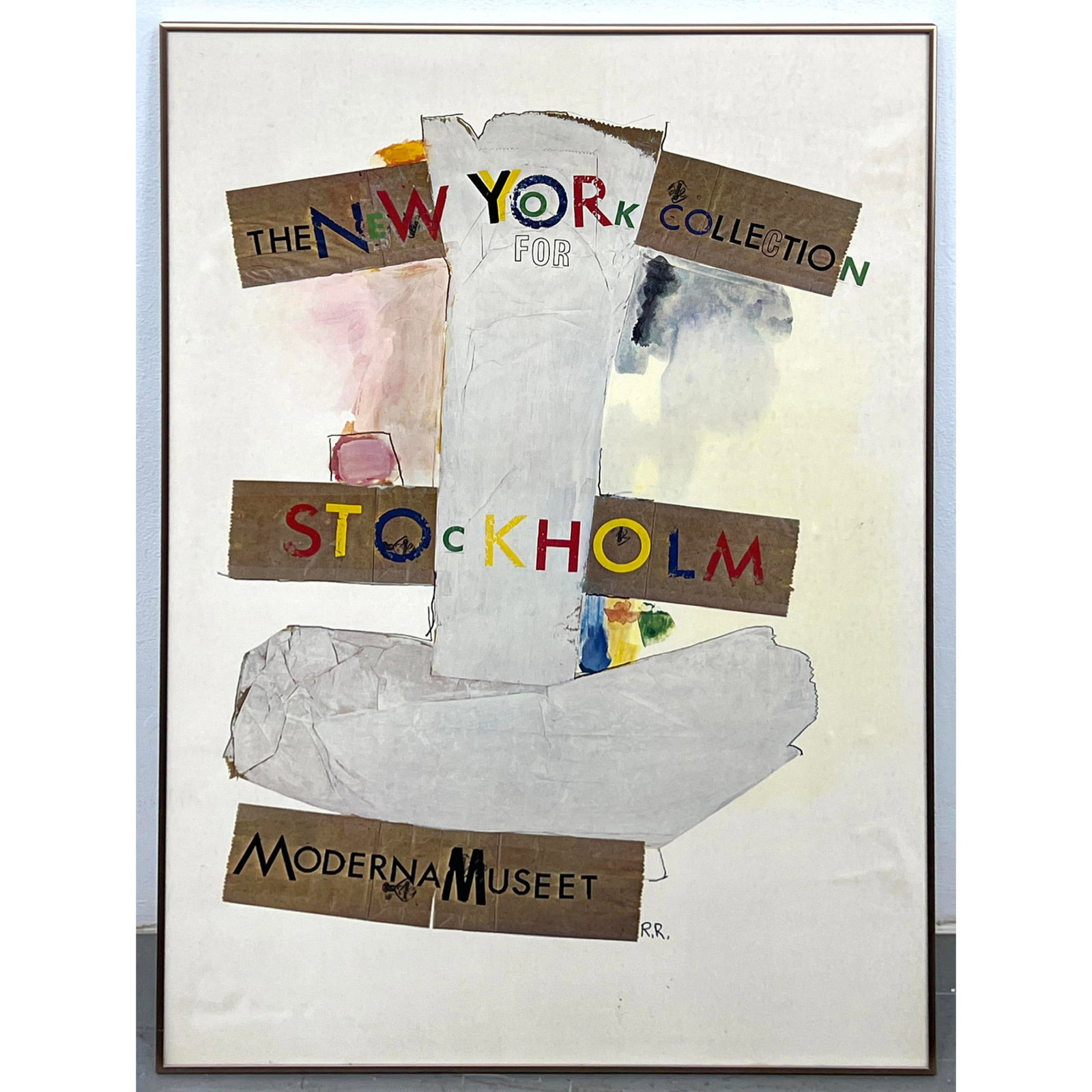 Robert Rauschenberg Original poster made for Moderna Museet Museum in Stockholm, Sweden (1 of 8)