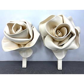 2pc TOMMY HILFIGER Store Display Flowers. Folded Hard Foam with painted finish. These are no shrinki (1 of 11)