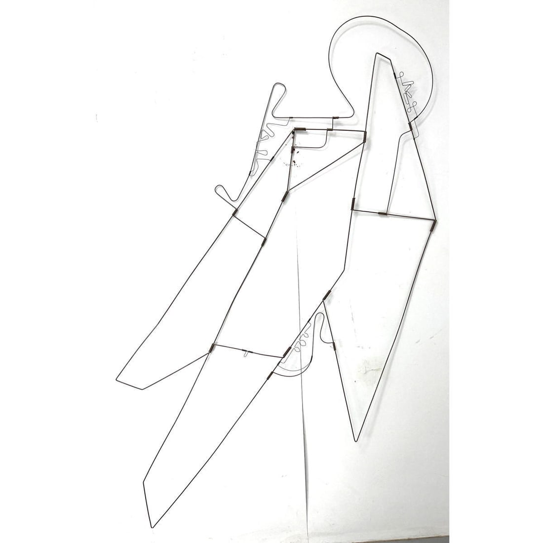 Large Mid Century Modern Wire Wall Sculpture. Weinberg style. (1 of 9)