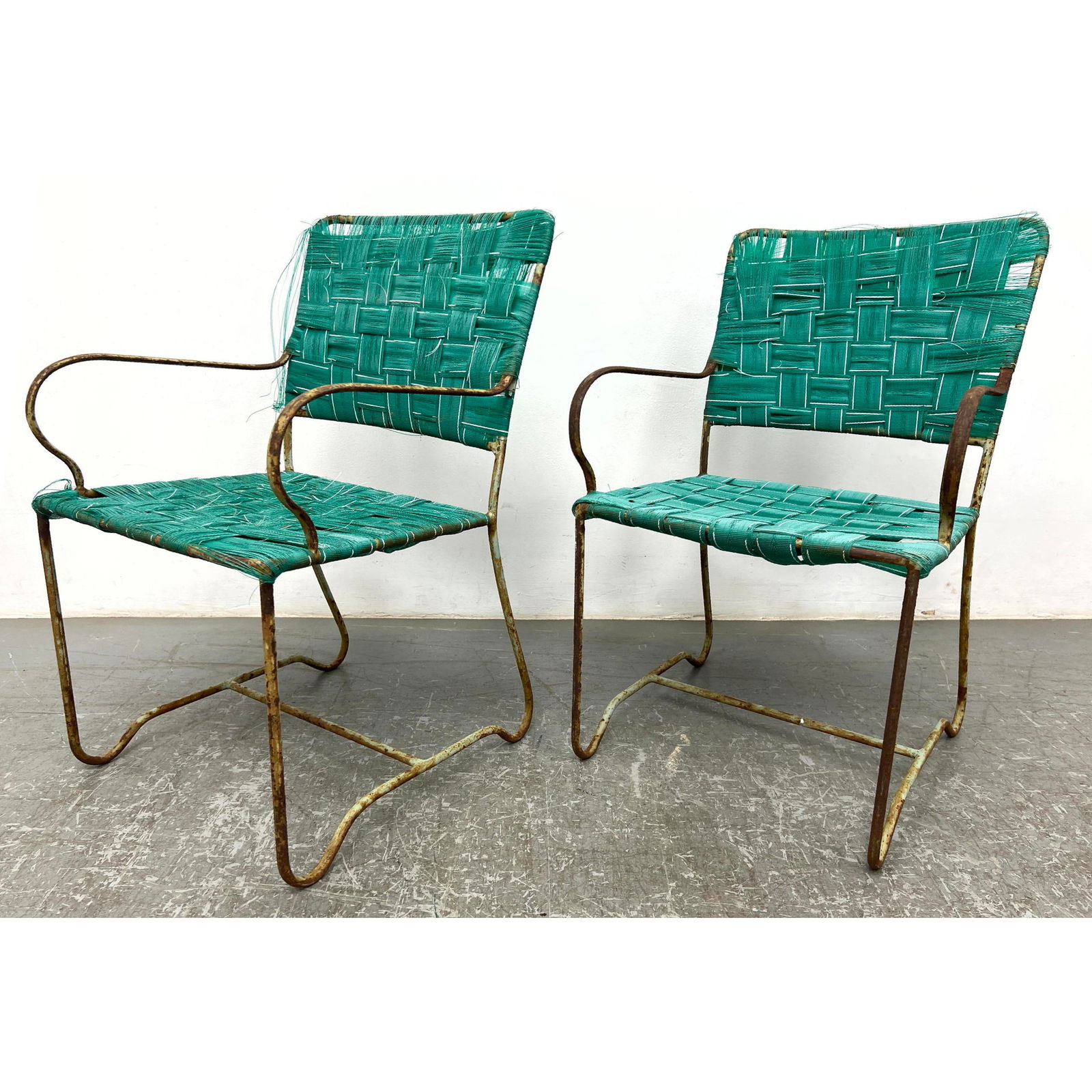 Pair Mathieu Mategot patio chairs (1 of 6)
