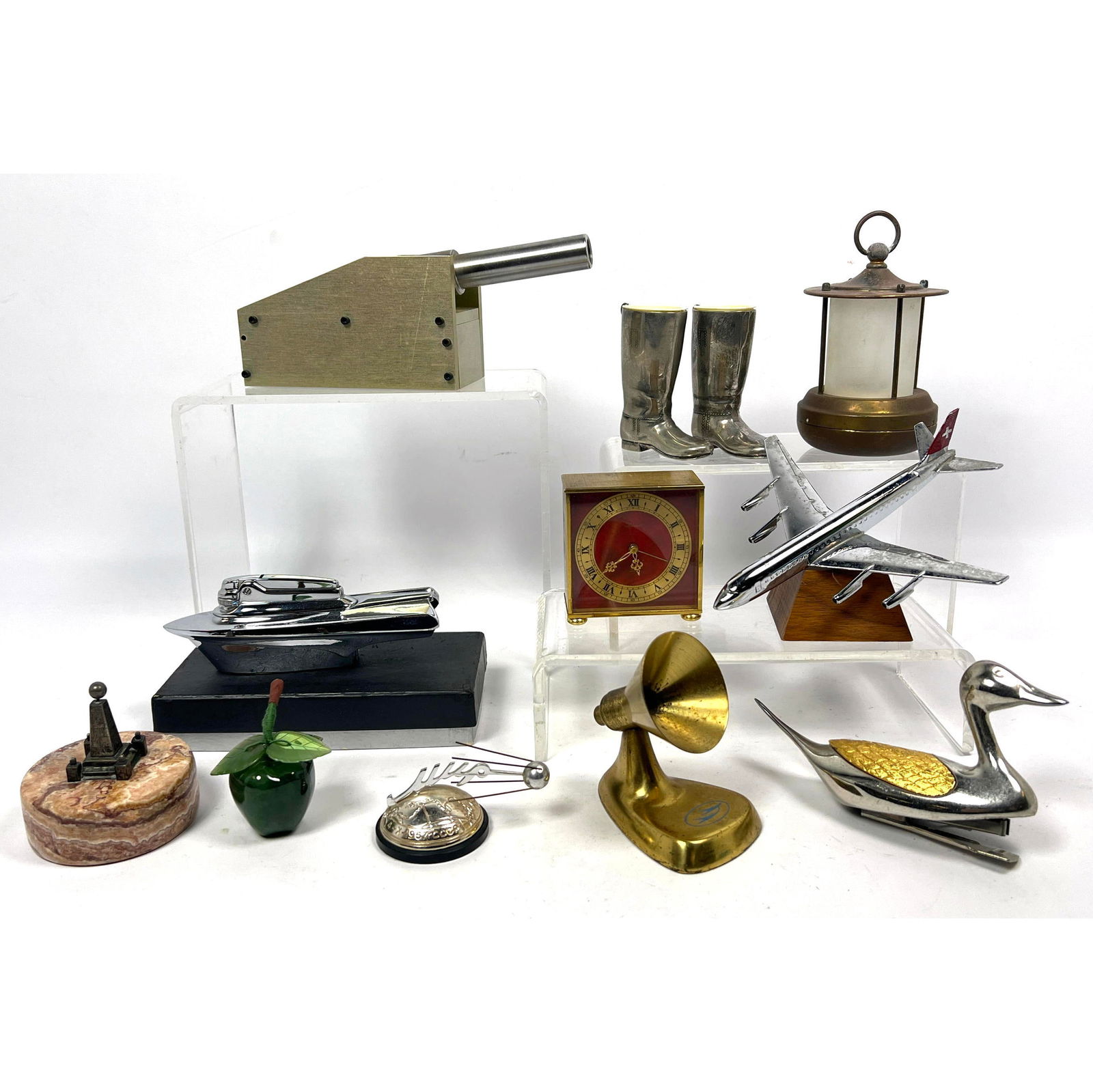 Collection of Metal Miniatures and More.  Machined Cannon. Aerospace Brass Pen Holder. Miniature Spu (1 of 18)