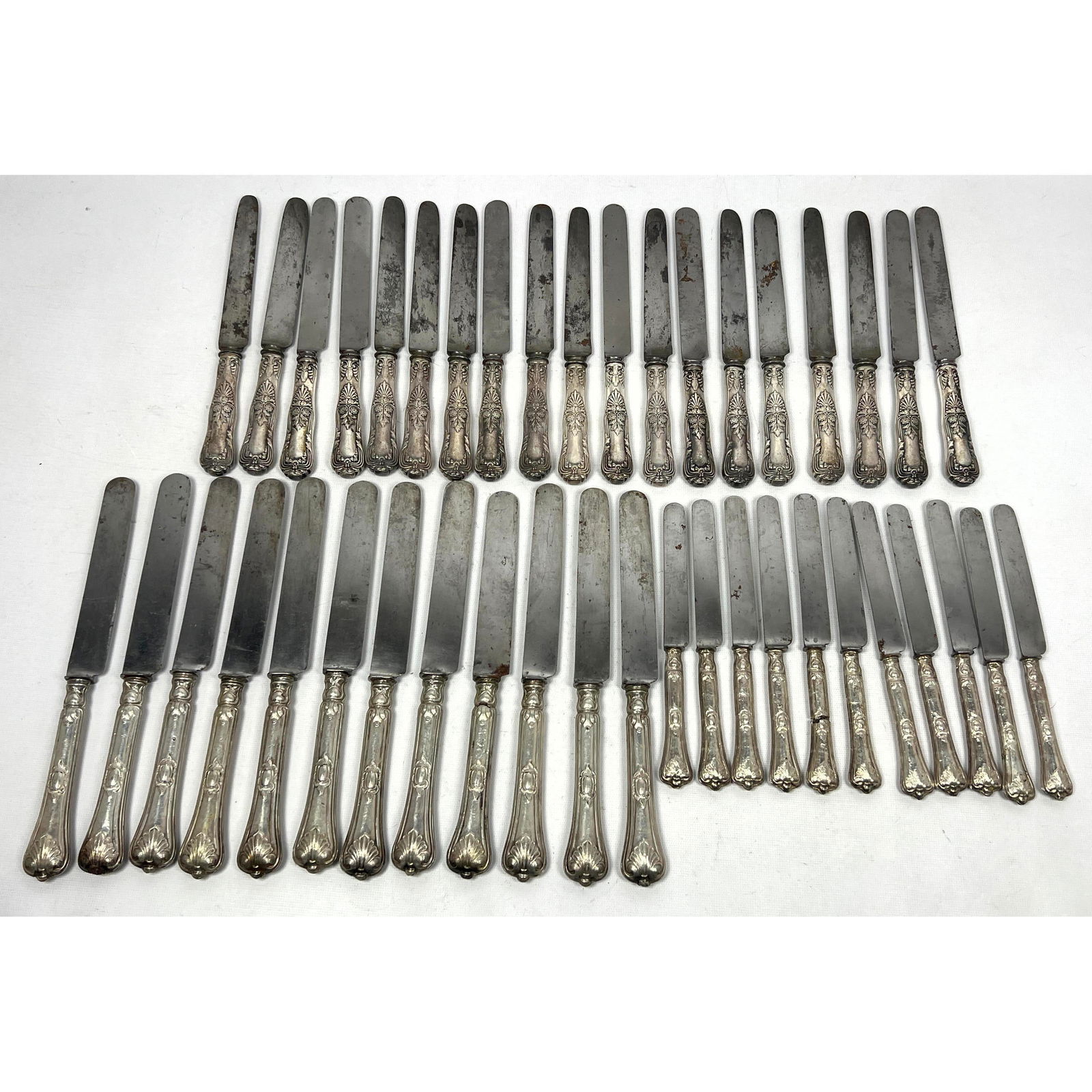 42pcs Tiffany and Co. Silver handled knives. (1 of 13)