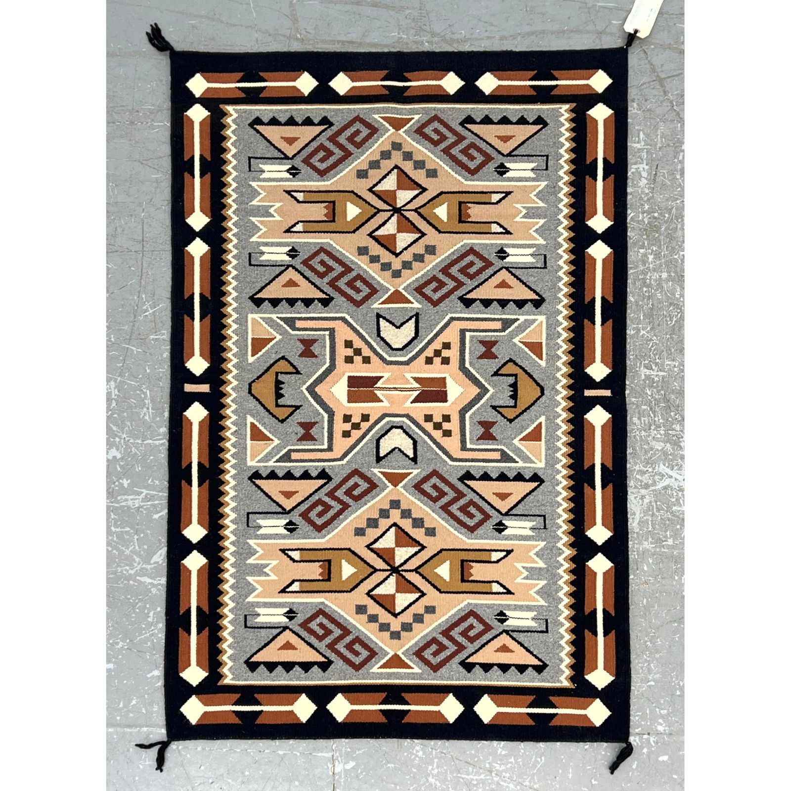 3' X 4'11 American Indian Carpet Rug. Bill Foutz.Hand Woven American Navajo (1 of 8)