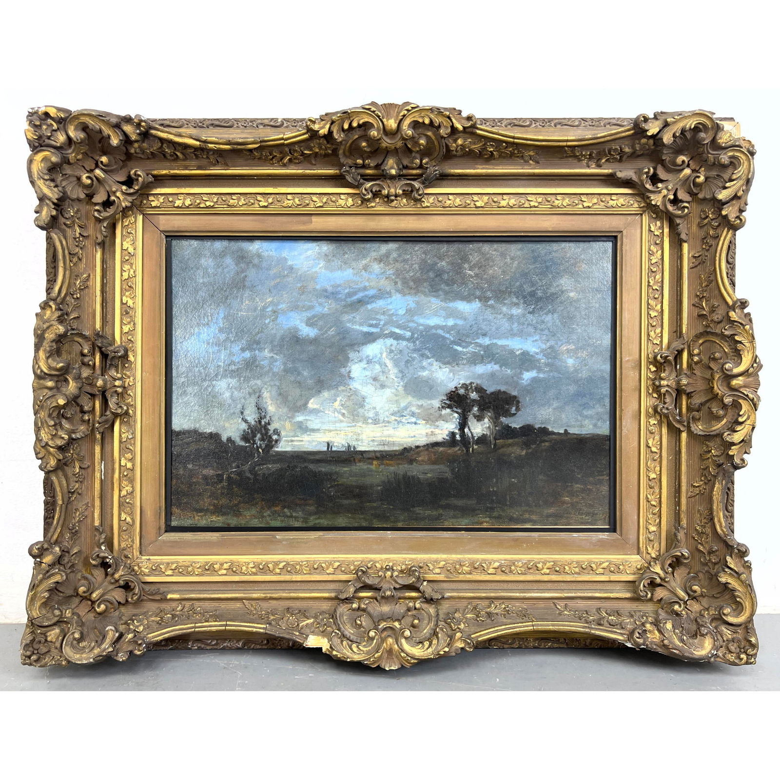 Antique Oil Painting attributed to or after Daubigny (1 of 13)