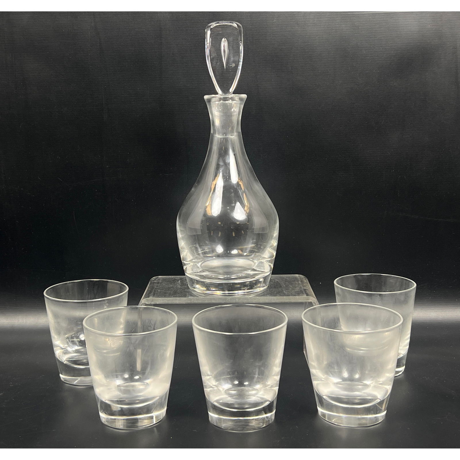 7pcs Set Steuben Liqueur Set. Decanter and 5 glasses. (1 of 14)