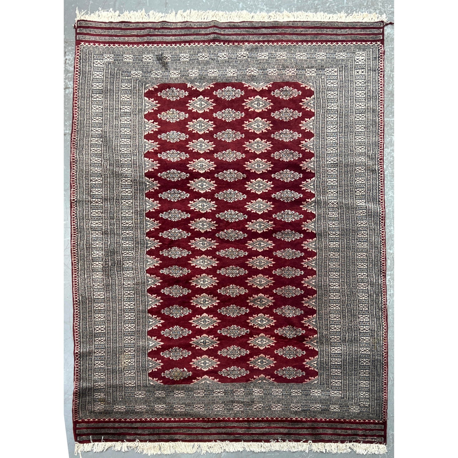 6'2 x 9'4 Handmade Bokhara Oriental Carpet Rug. (1 of 12)