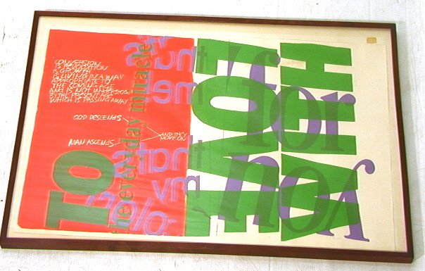 CORIAN Signed POP ART Silkscreen Print. To Love W: CORIAN Signed POP ART Silkscreen Print. To Love With. Signed.-- Dimensions: Image Size: H: 23 inches: W: 35 inches ---