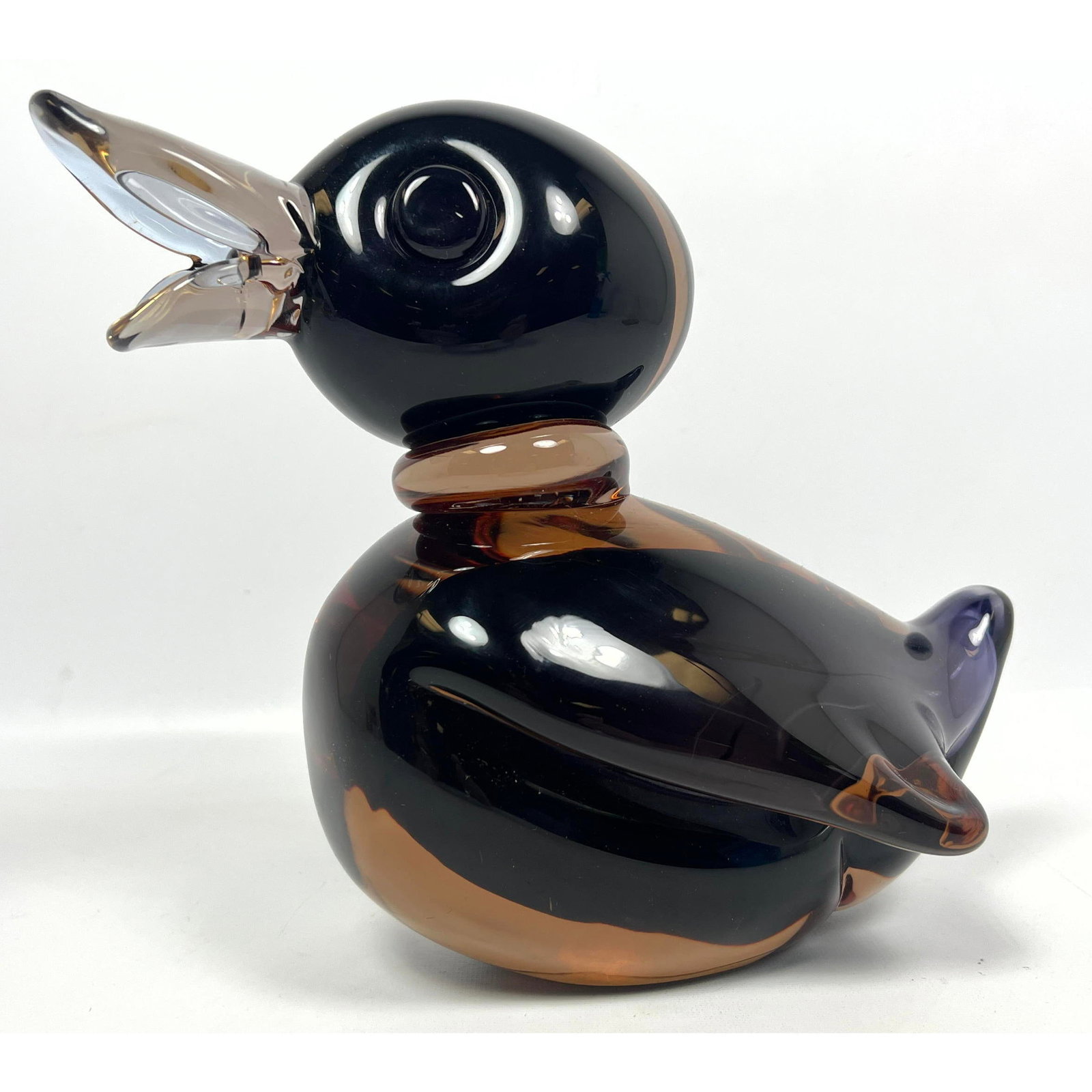 Large Murano Italian Art Glass Duck Cenedese Barbini Style. Unmarked. (1 of 9)