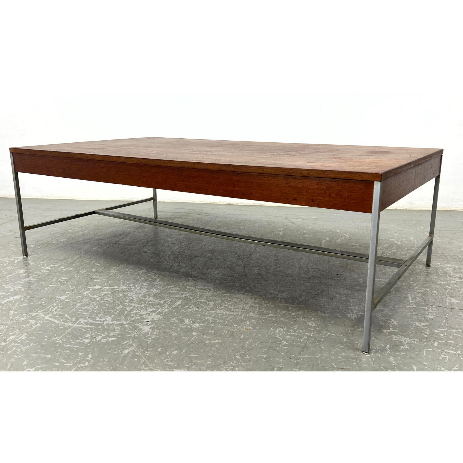 Mid Century Modern George Nelson Herman Miller Coffee Table Chrome Base (1 of 10)
