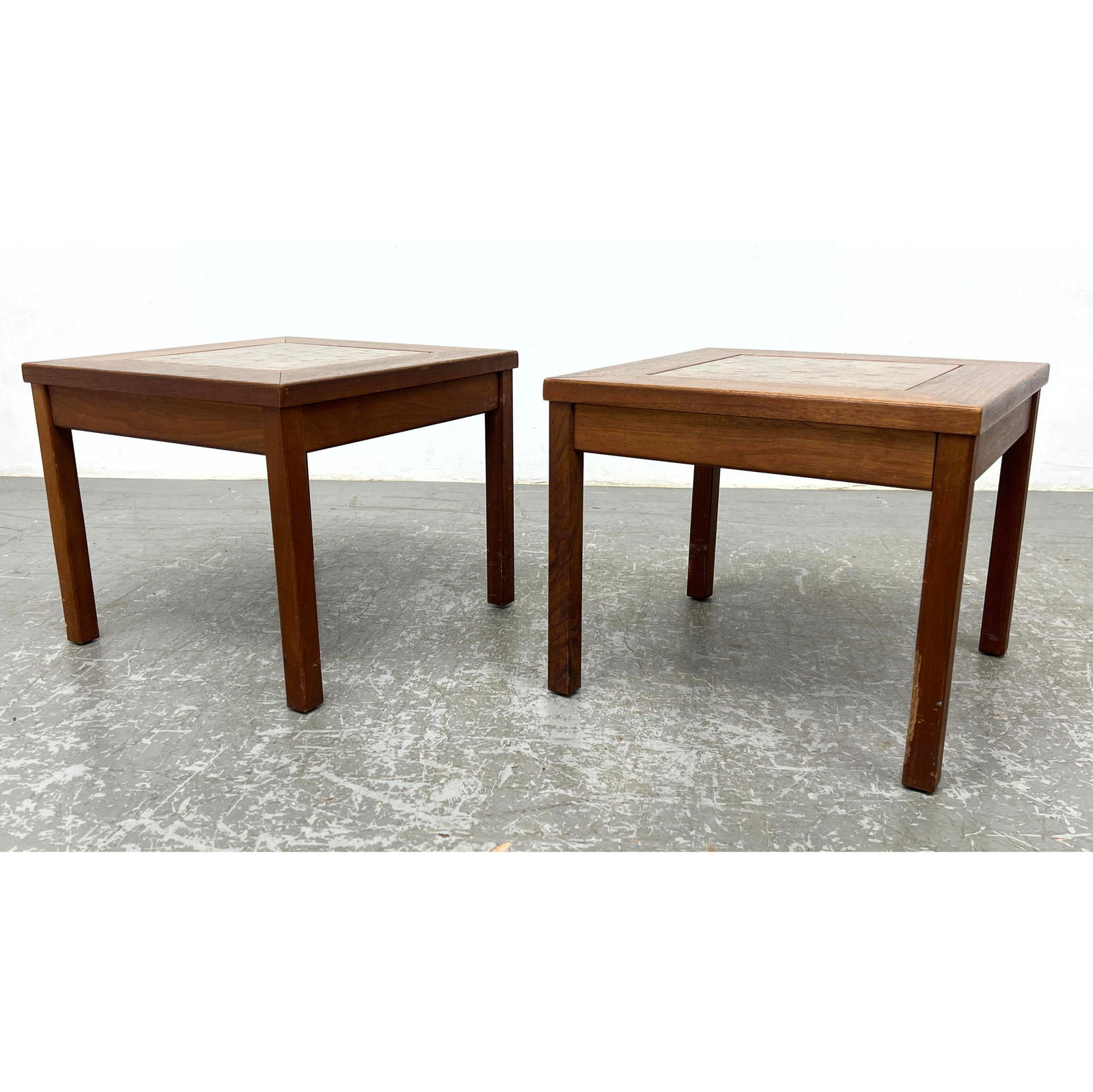 60s John Keal Brown Saltman Walnut and Enameled Copper Side End Tables (1 of 12)
