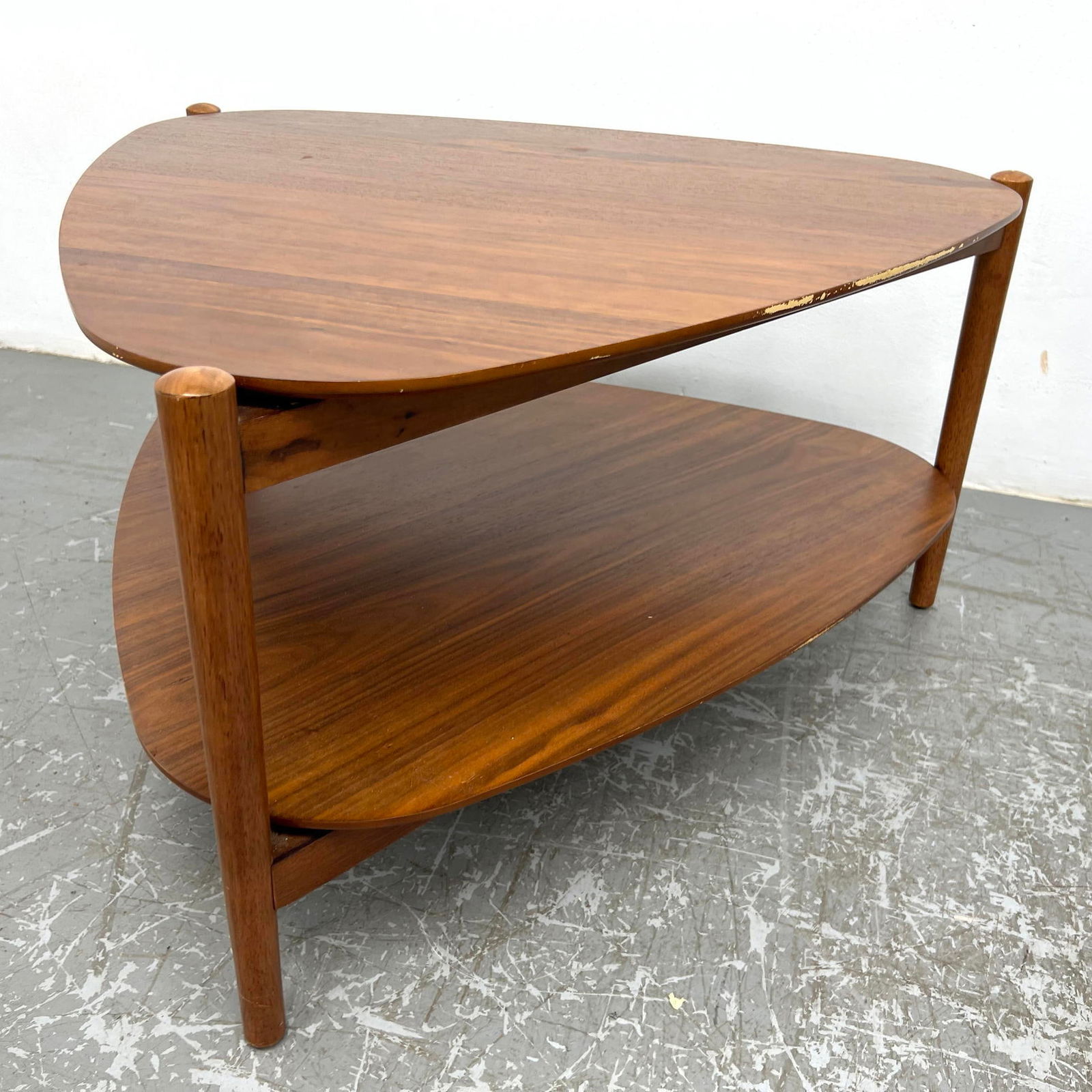 Danish Modern Style Triangle occasional  side Table (1 of 8)
