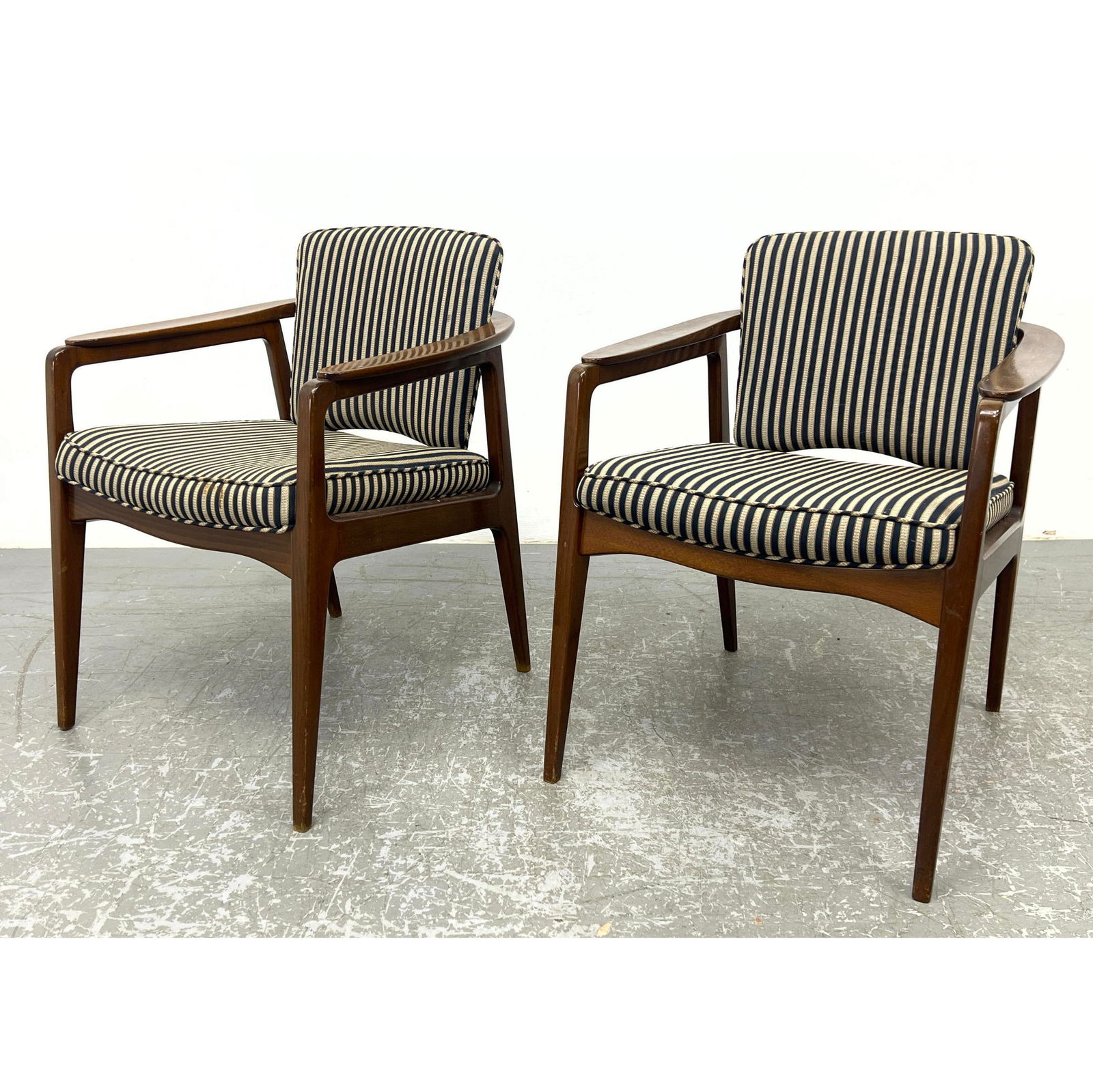 Pair Sigvard Bernadotte Arm Chairs.  France and Daverkosen.  John Stuart. (1 of 14)