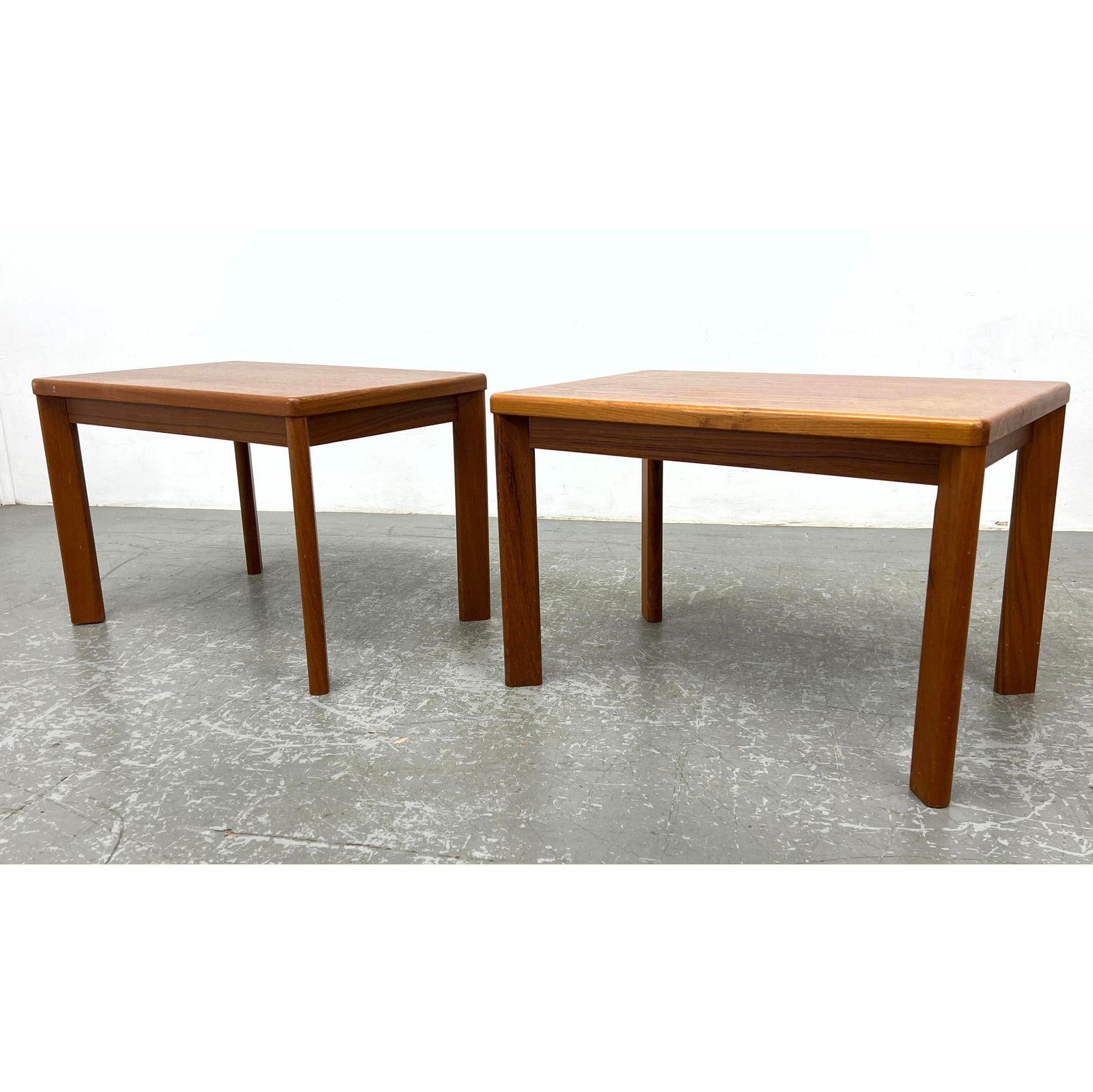 Pair Vejle Stole Danish Modern Denmark Teak Side End Side Tables (1 of 14)