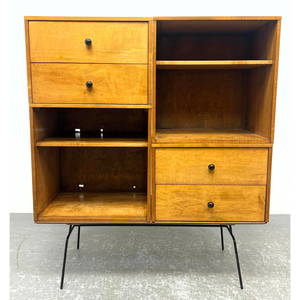 5pcs Paul McCobb Winchendon Modern Cabinet Dresser System. Stacking and Interchangeable.