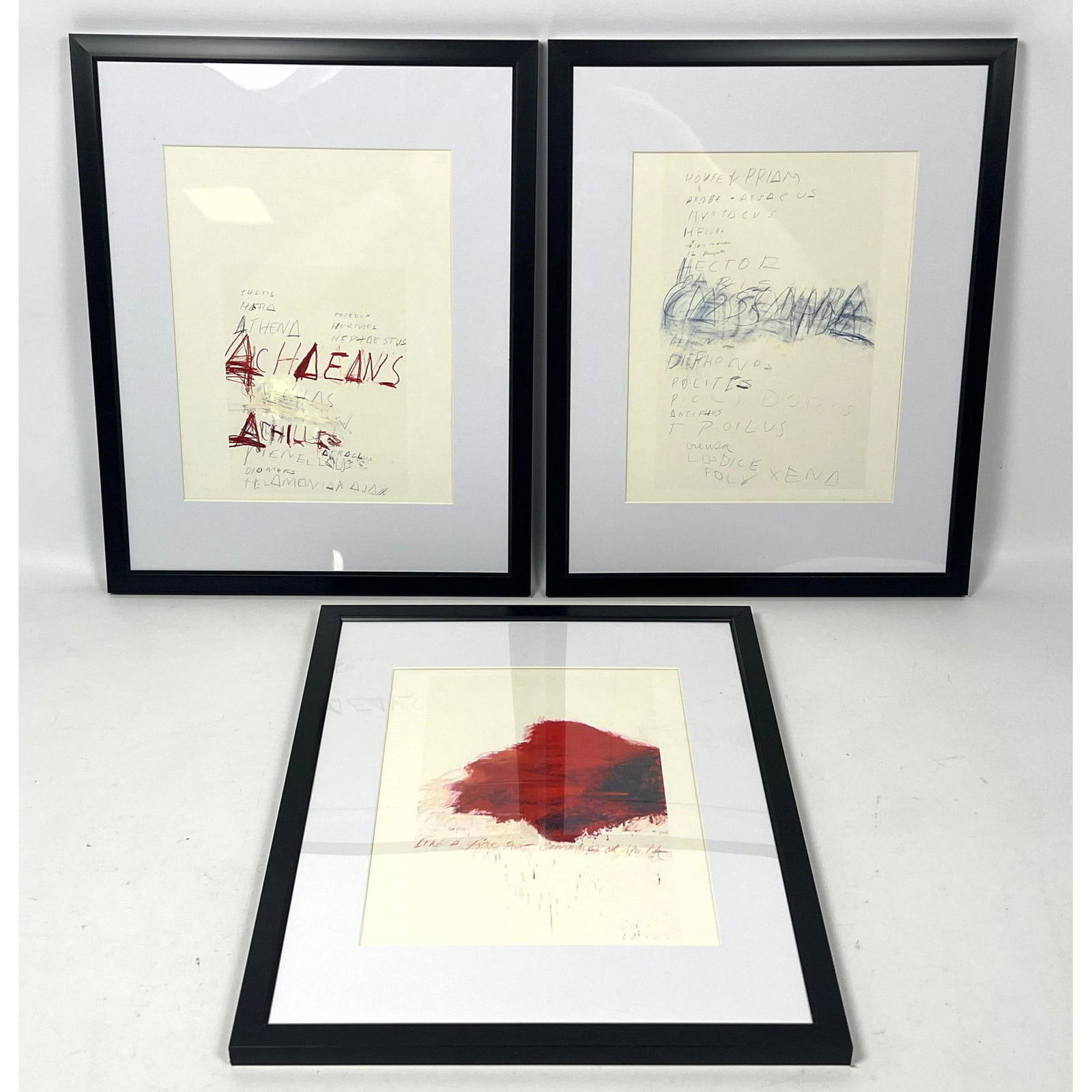3pcs Cy Twombley offset lithograph prints. (1 of 13)