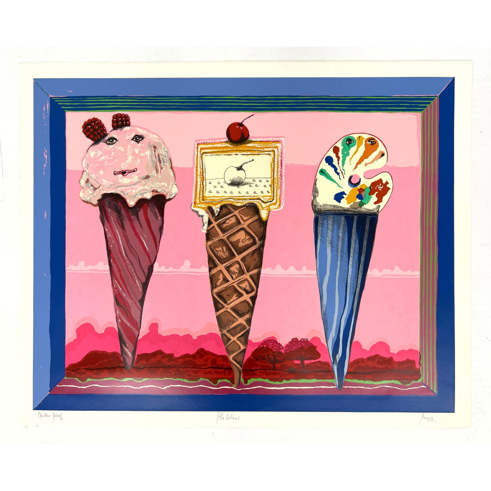 Peter Paone signed Print. . The Cohens. Printers proof. (1 of 5)