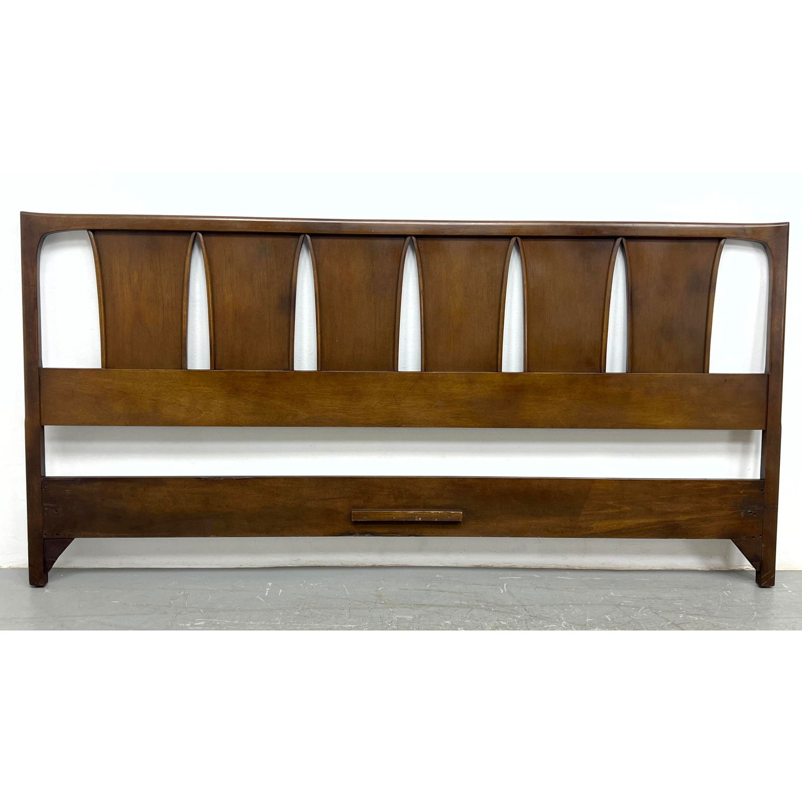 American Modern Walnut King Siz Headboard. (1 of 4)