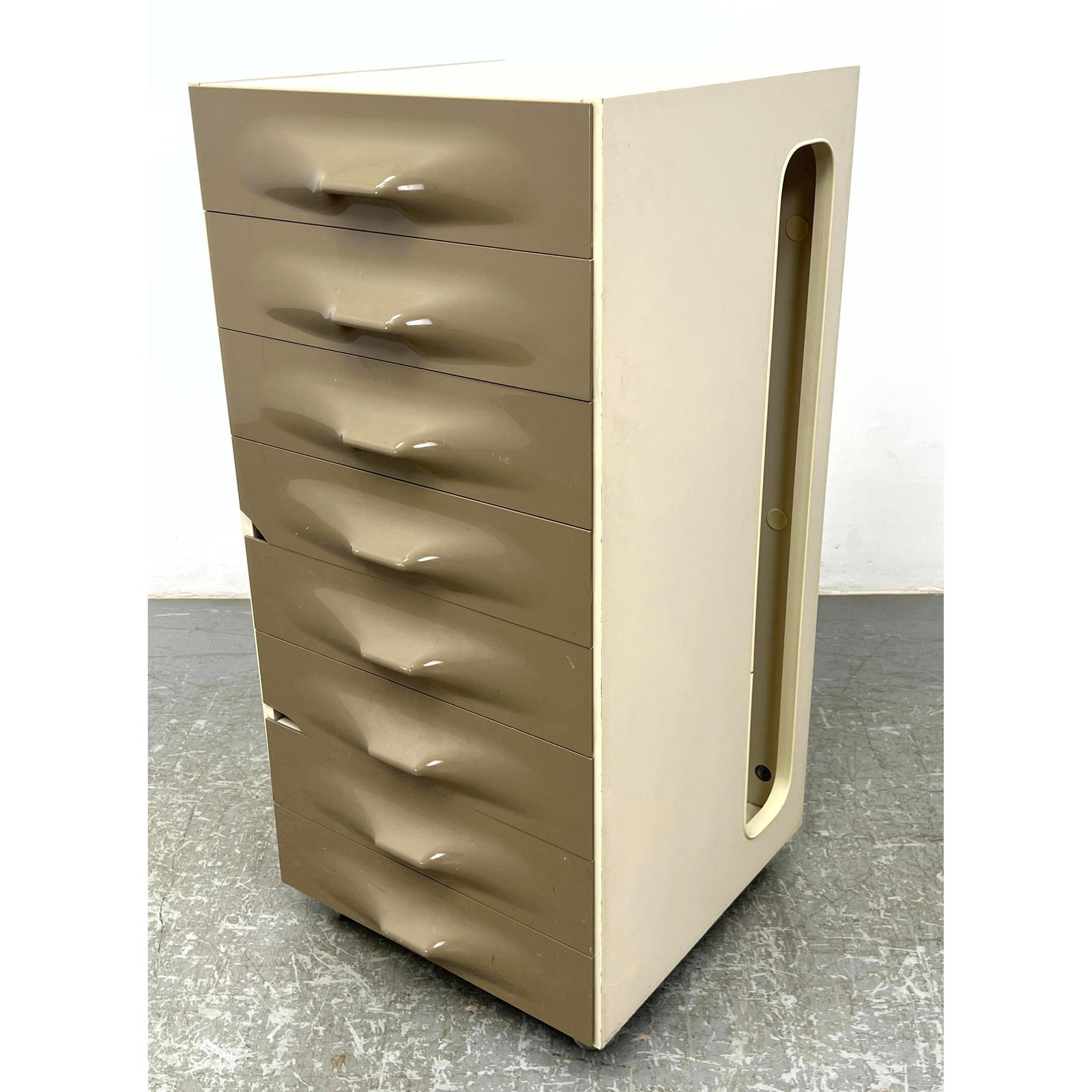 RAYMOND LOEWY DF2000 Valet Chest. French Molded Plastic 8 Drawer Cabinet. Semanier Lingerie Chest; t (1 of 11)