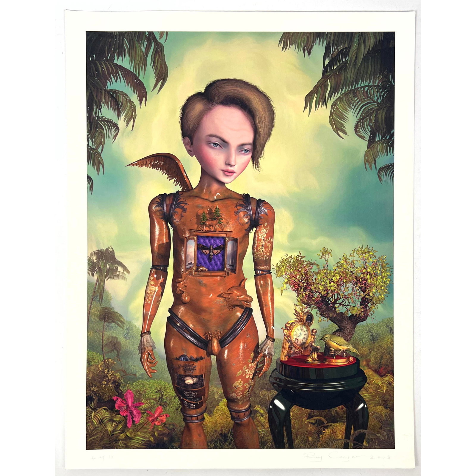 RAY CAESAR 2003 4/10. The angel of innocent things. Surreal Giclee Print. With certificate COA. Unfr (1 of 9)