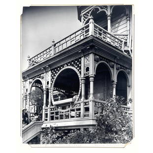 CLARENCE JOHN LAUGHLIN Photograph. Return to the Circle. 1960. Signed lower. Mounted on board. Annot: CLARENCE JOHN LAUGHLIN Photograph. Return to the Circle. 1960. Signed lower. Mounted on board. Annotated on back with stamp. New Orleans. Dimensions: Height: 10 inches, Width: 7.875 inches. --- US Pac