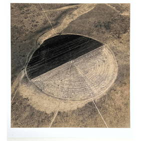 EMMET GOWIN Photograph. Agriculture Pivot. San Luis valley. Near the great sand dome. 1990. Signed o (1 of 8)