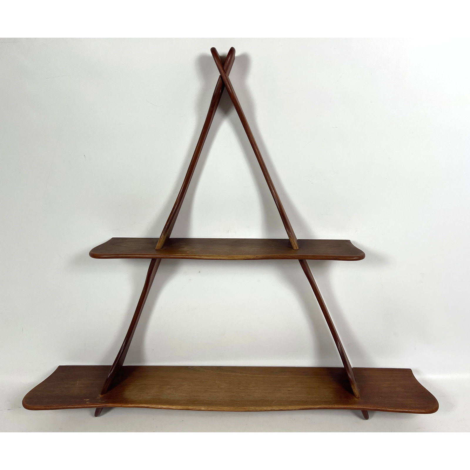 Danish wood shelf from the school of PEDER MOOS. Unmarked.: Danish wood shelf from the school of PEDER MOOS. Unmarked. Dimensions: Height: 25 inches, Width: 29 inches, Depth: 5 inches. --- US Packing and Shipping charge: $35 Plus insurance at a rate of $1 per