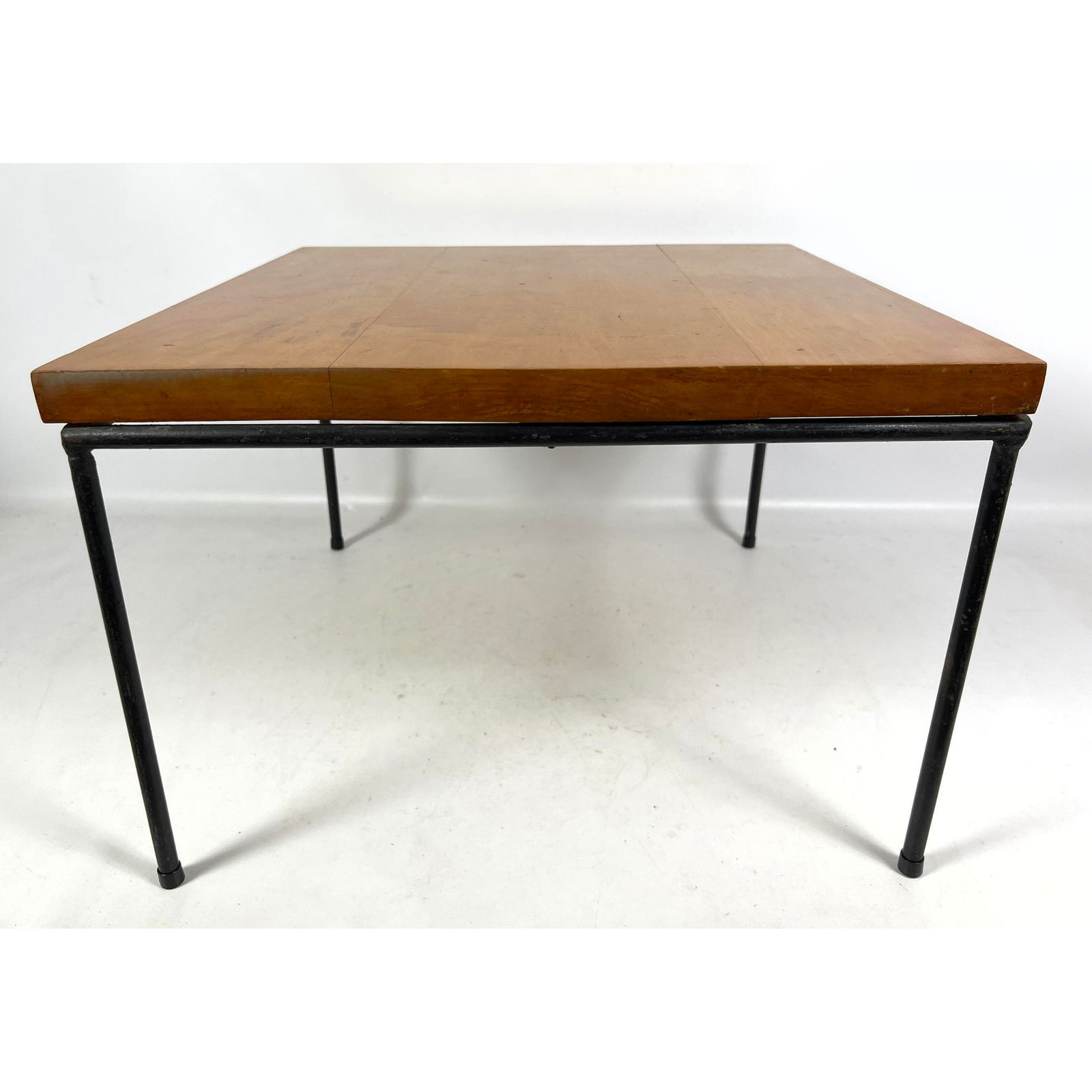 Paul McCobb Attributed Maple and Hairpin Iron Table. (1 of 7)