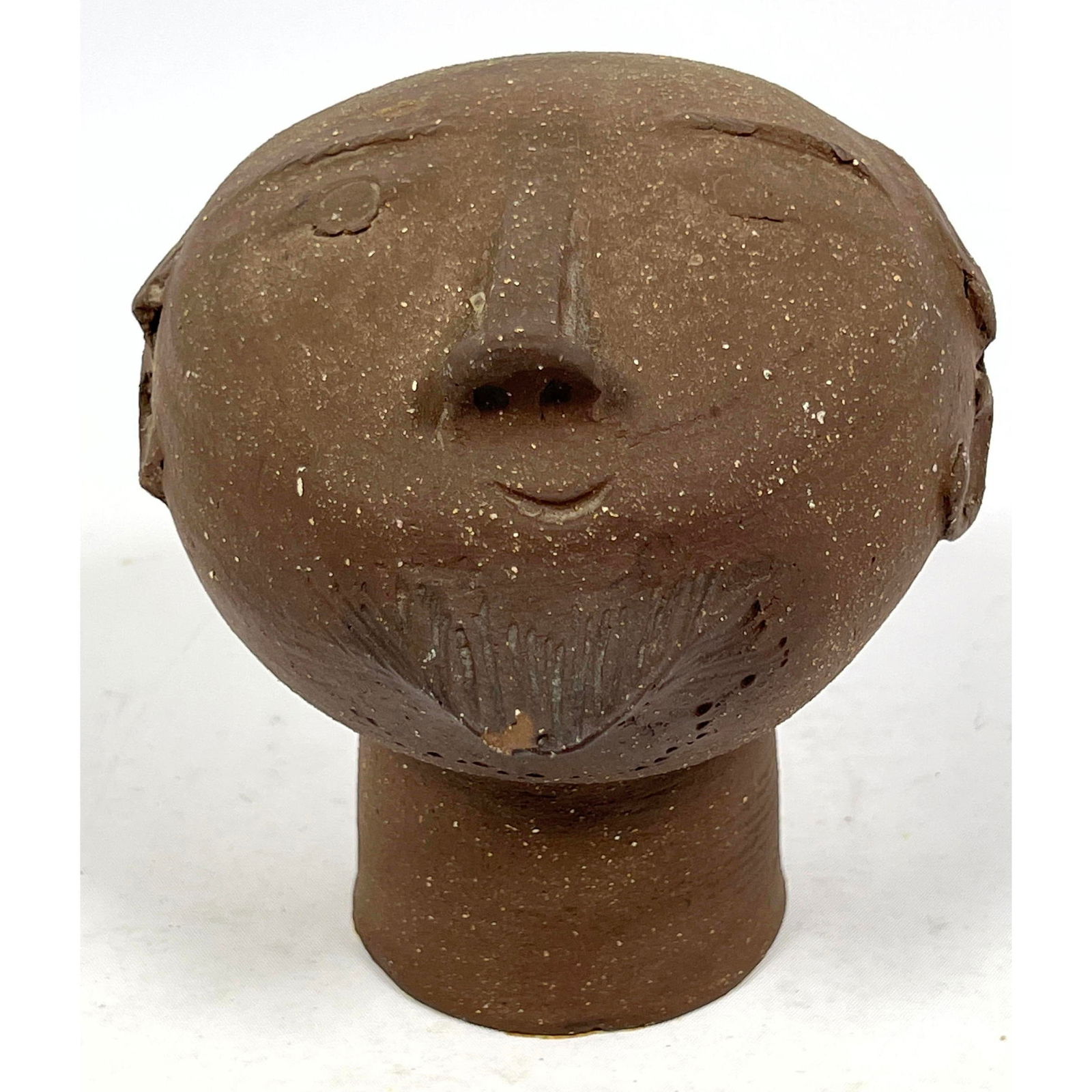 Taylor Beaded Man Pottery . Table Sculpture. (1 of 6)