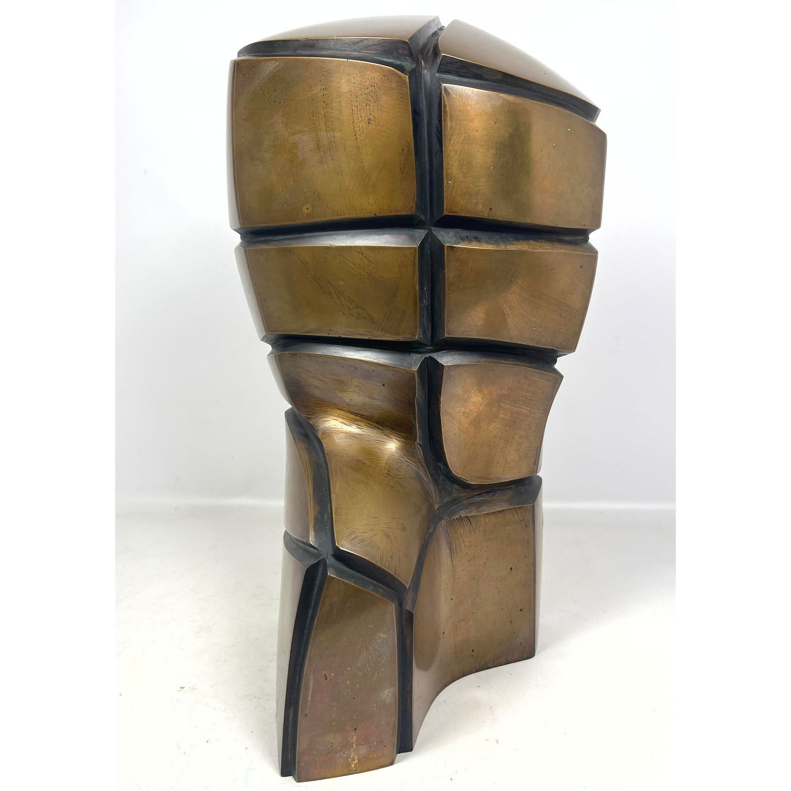 JAN SLIWKA Modernist bronze Sculpture. Figural Stylized Torso. Complete with Exhibition Catalog. Sig (1 of 13)