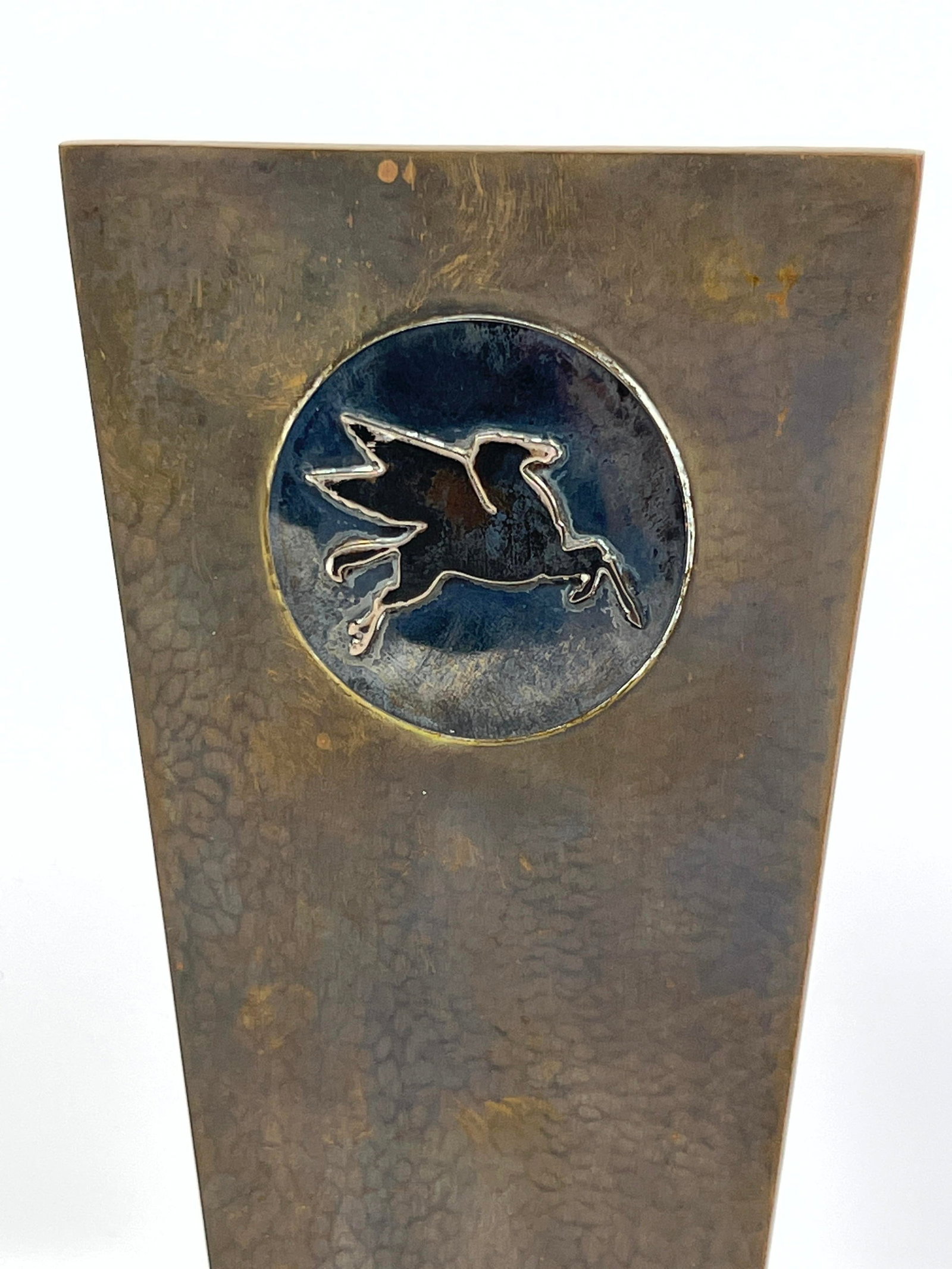 Bronze and Sterling Mobil Sculpture Signed L URSO. Possibly an award or dealership presentation. Ham (1 of 13)
