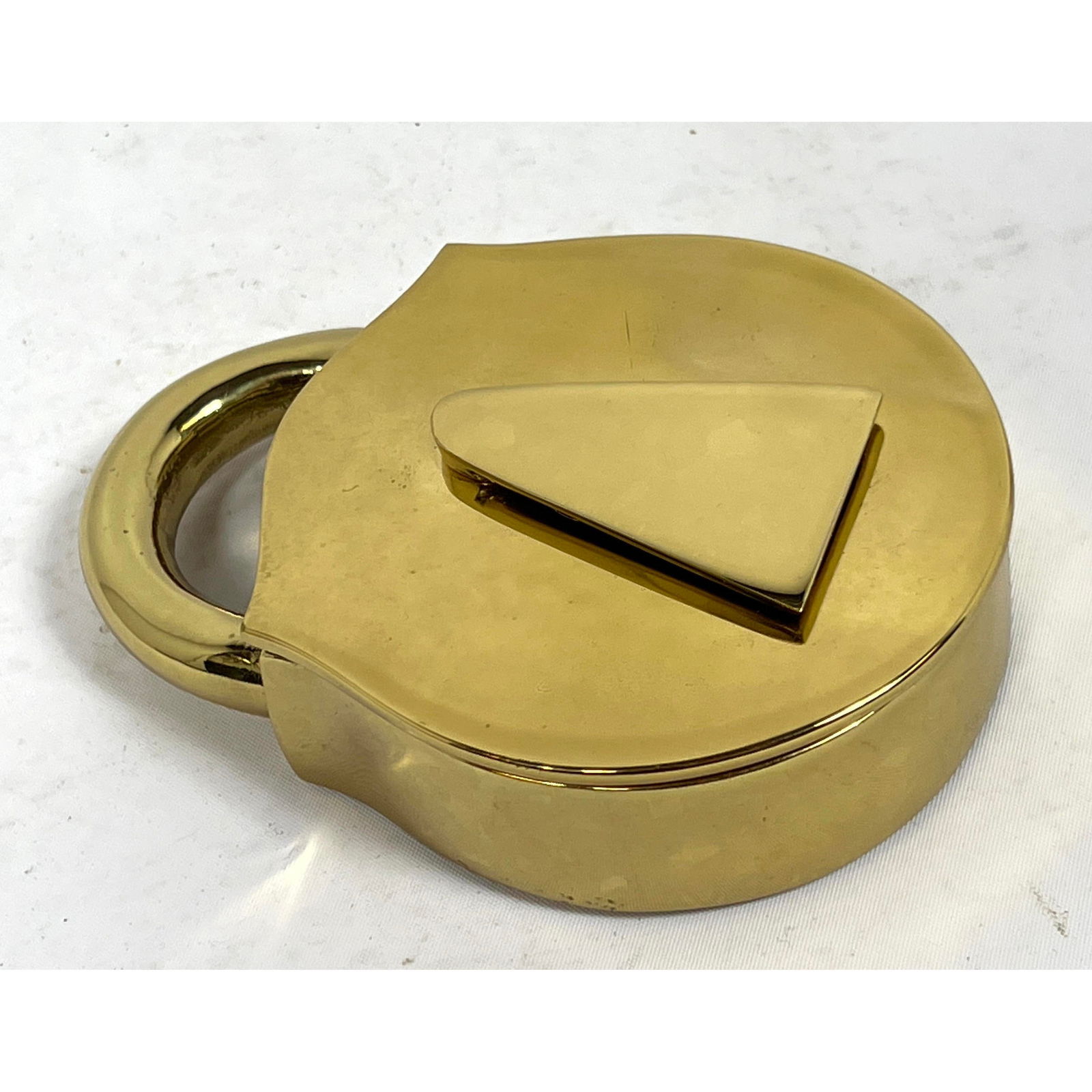 Decorative Aubock Style Brass Desk Box in Lock Form. Virginia Metalcrafters. (1 of 7)