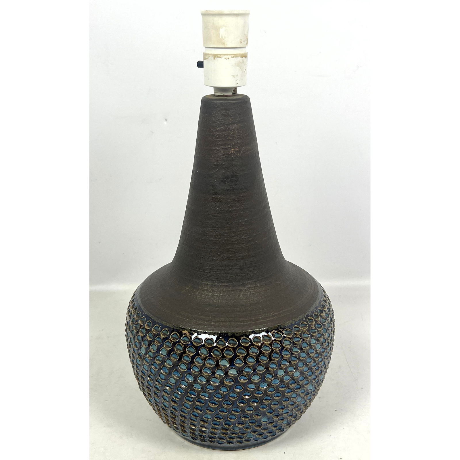 Danish Modern Soholm Pottery Table Lamp. Handmade. (1 of 11)