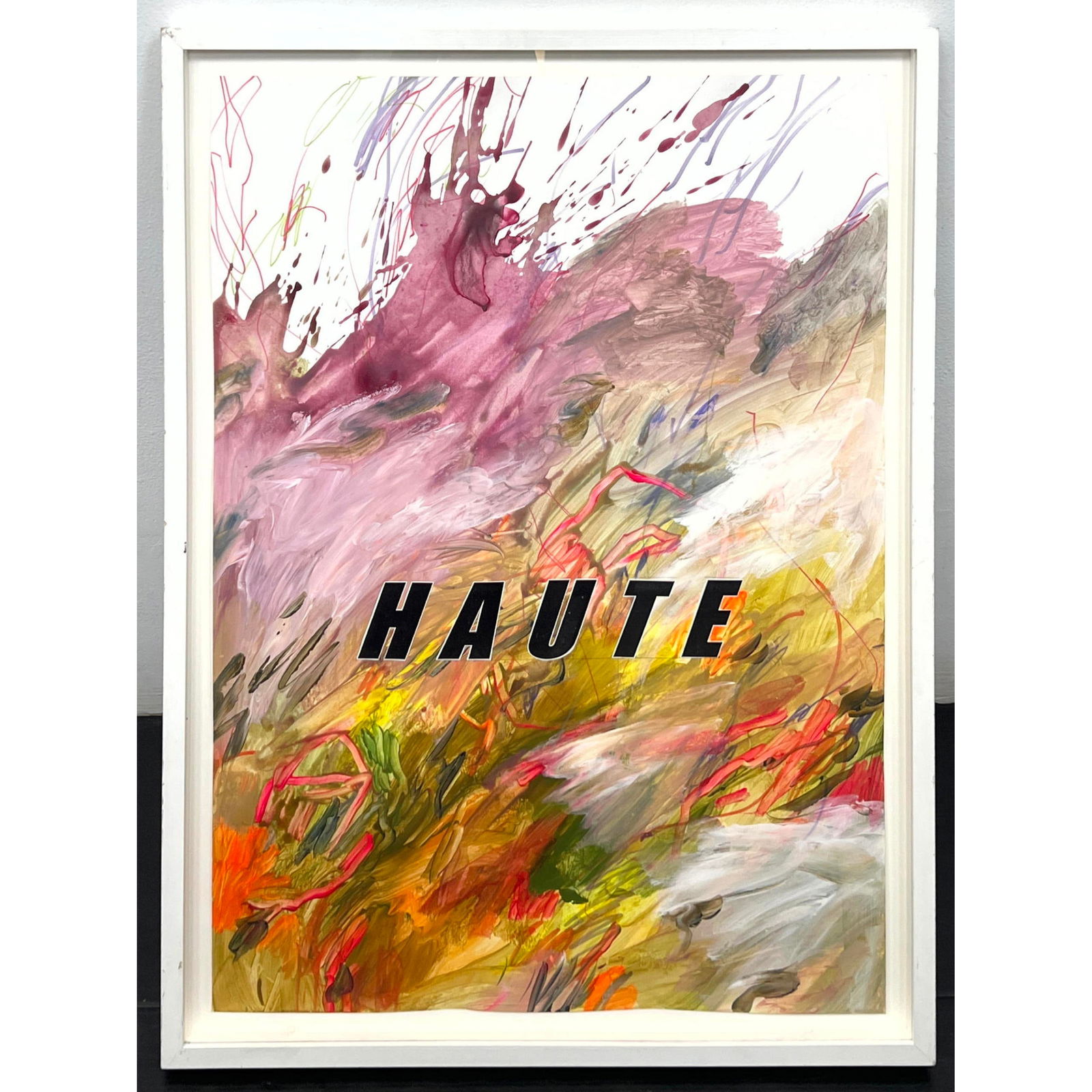 Volker Eichelmann (b.1973) Haute Mixed Media Painting on Paper. From the Florian Schmidt and Volker (1 of 4)