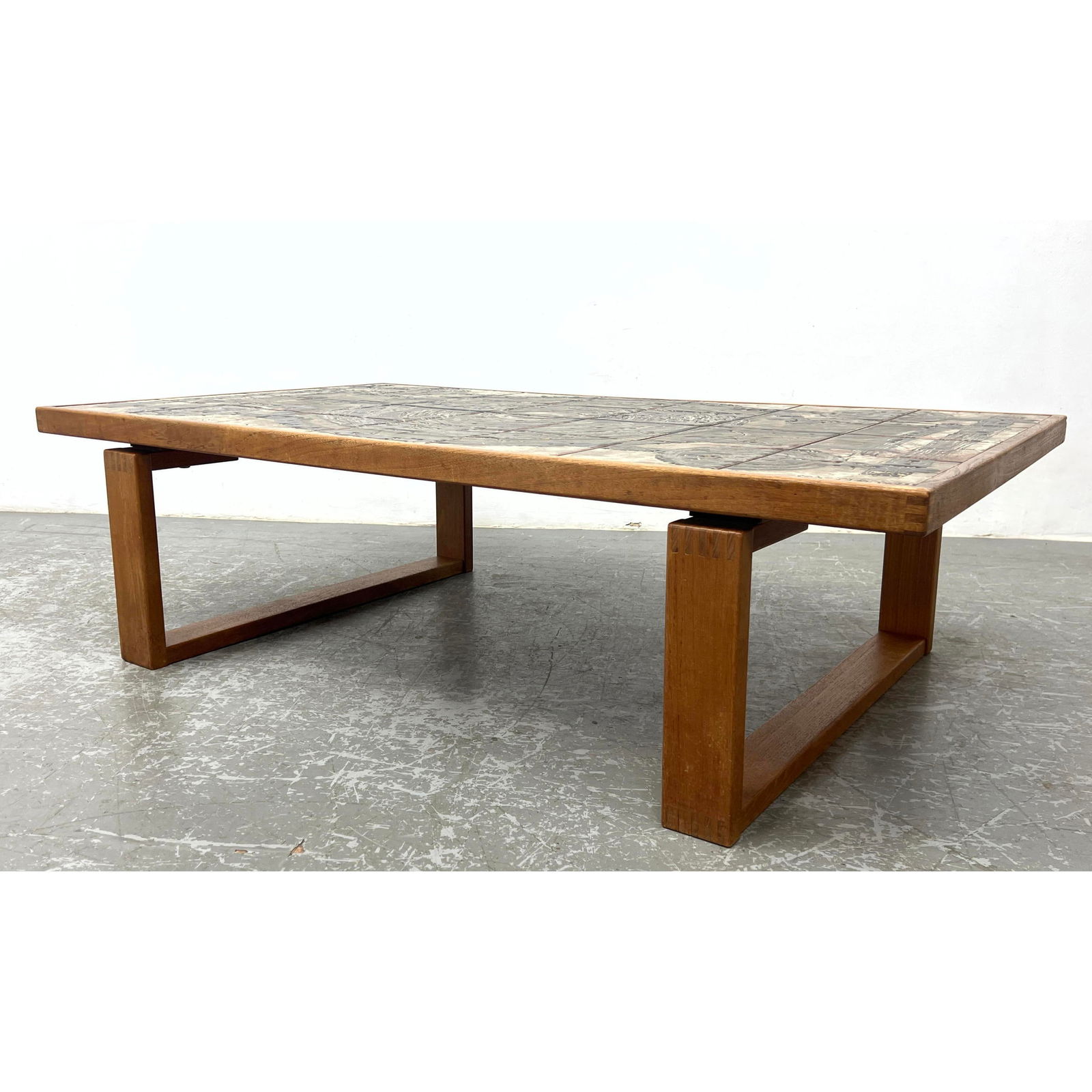 OX ART 74 Tile Top Danish Modern Teak Coffee Table. (1 of 13)