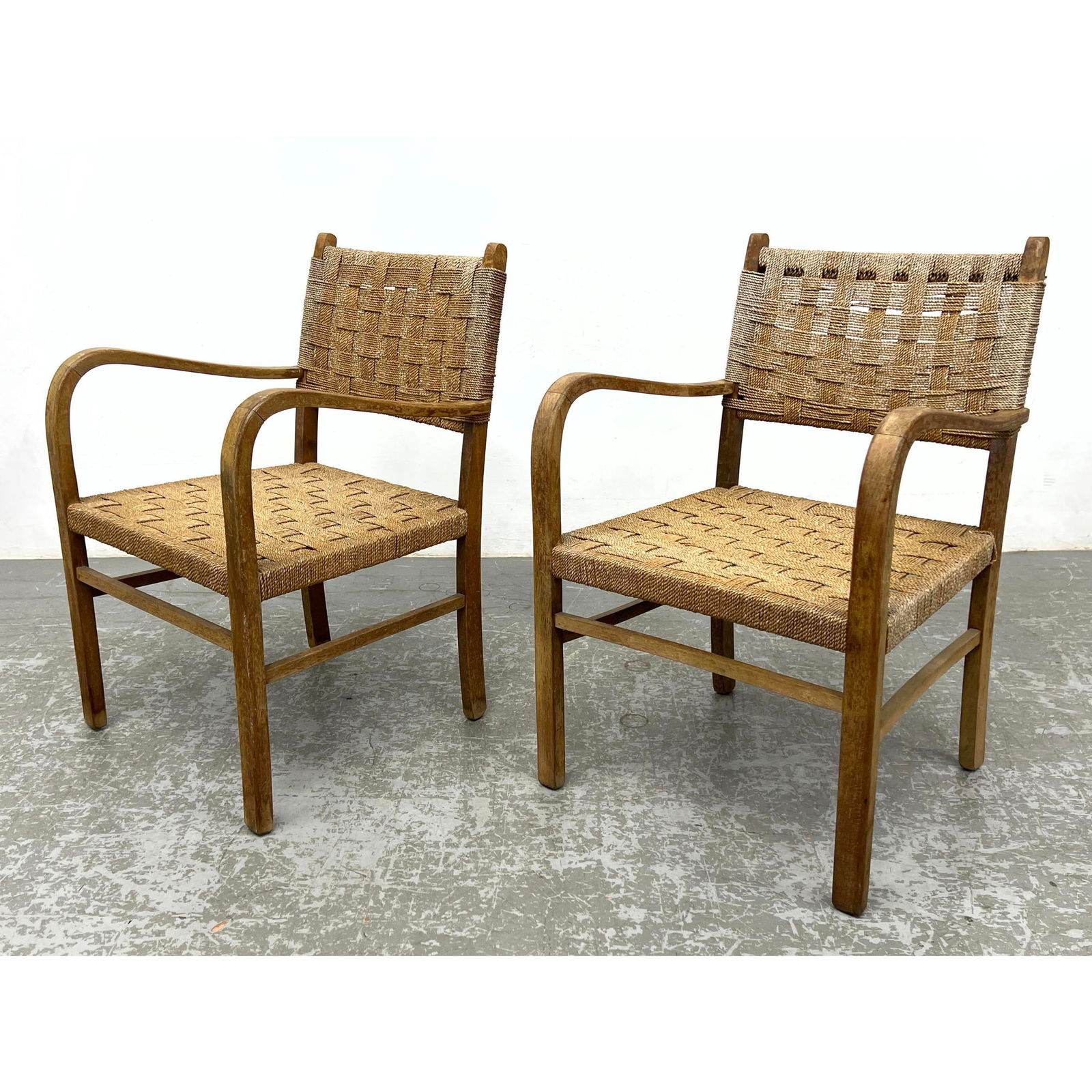 Pr Axel Larsson Arm Chairs: Pr Axel Larsson Arm Chairs Dimensions: Height: 32 inches, Width: 21 inches, Depth: 19.25 inches. - Seat Height: 16 inches --- - - We offer curbside delivery for most items to NYC, Manhattan, Close Bro