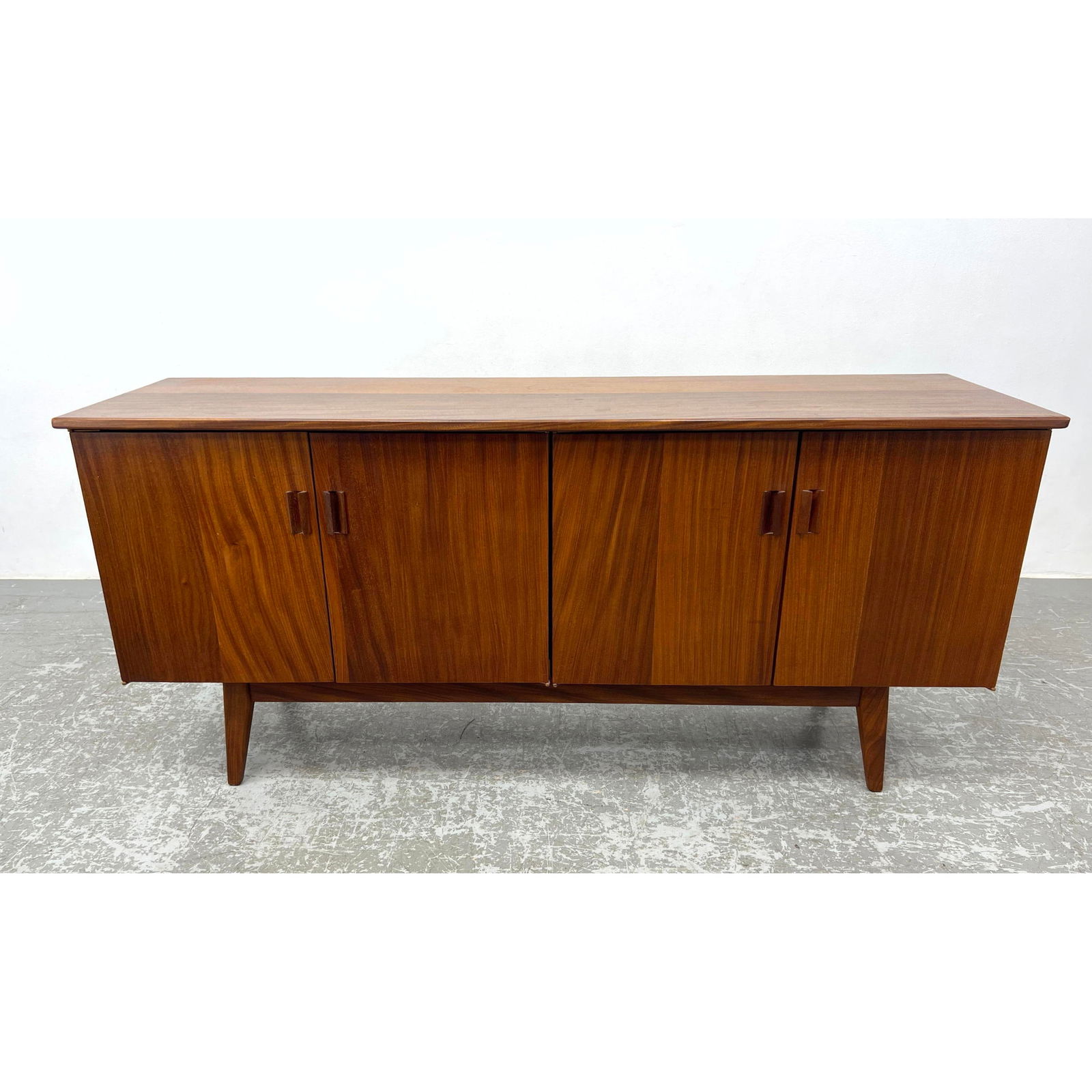 Jan Kuypers for Imperial Mid Century Modern Credenza Sideboard.: Jan Kuypers for Imperial Mid Century Modern Credenza Sideboard. Dimensions: Height: 30 inches, Width: 66 inches, Depth: 18.5 inches. --- - - We offer curbside delivery for most items to NYC, Manhattan