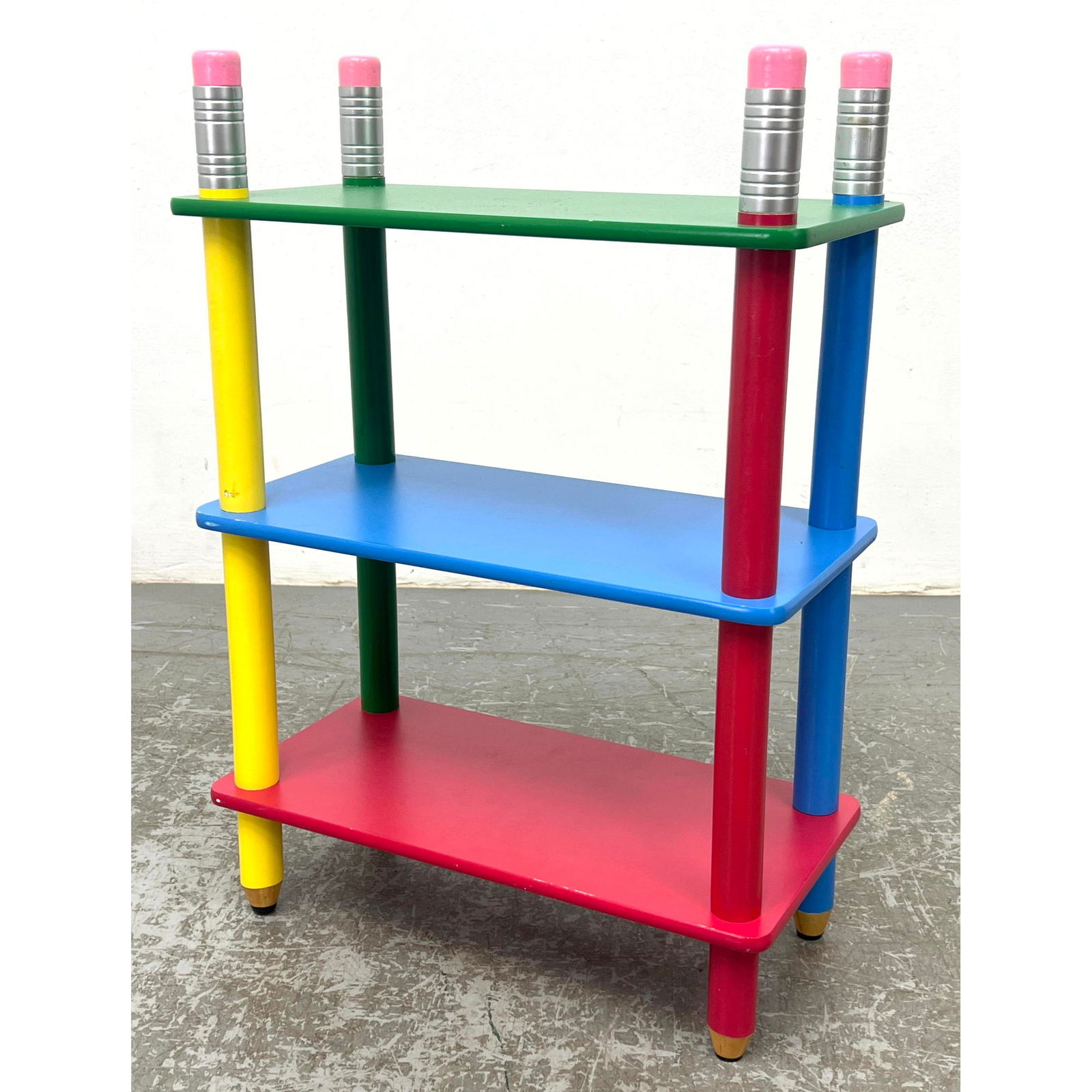 Pierre Sala Postmodern Pencil Shelf Bookshelf. Vintage. Unsigned. (1 of 10)