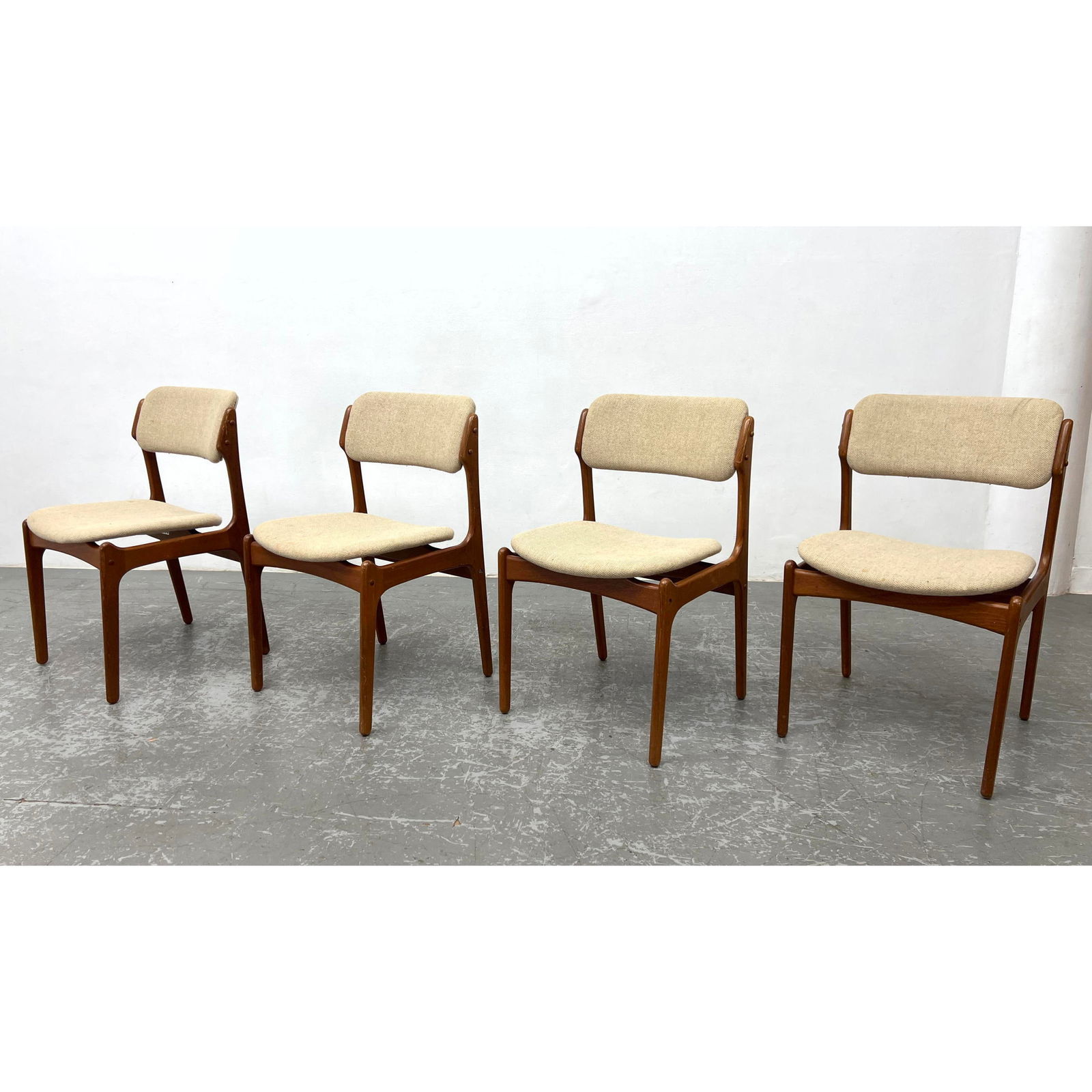 Set 4 Danish Modern Teak Dining Chairs. Erik Buch (1 of 18)