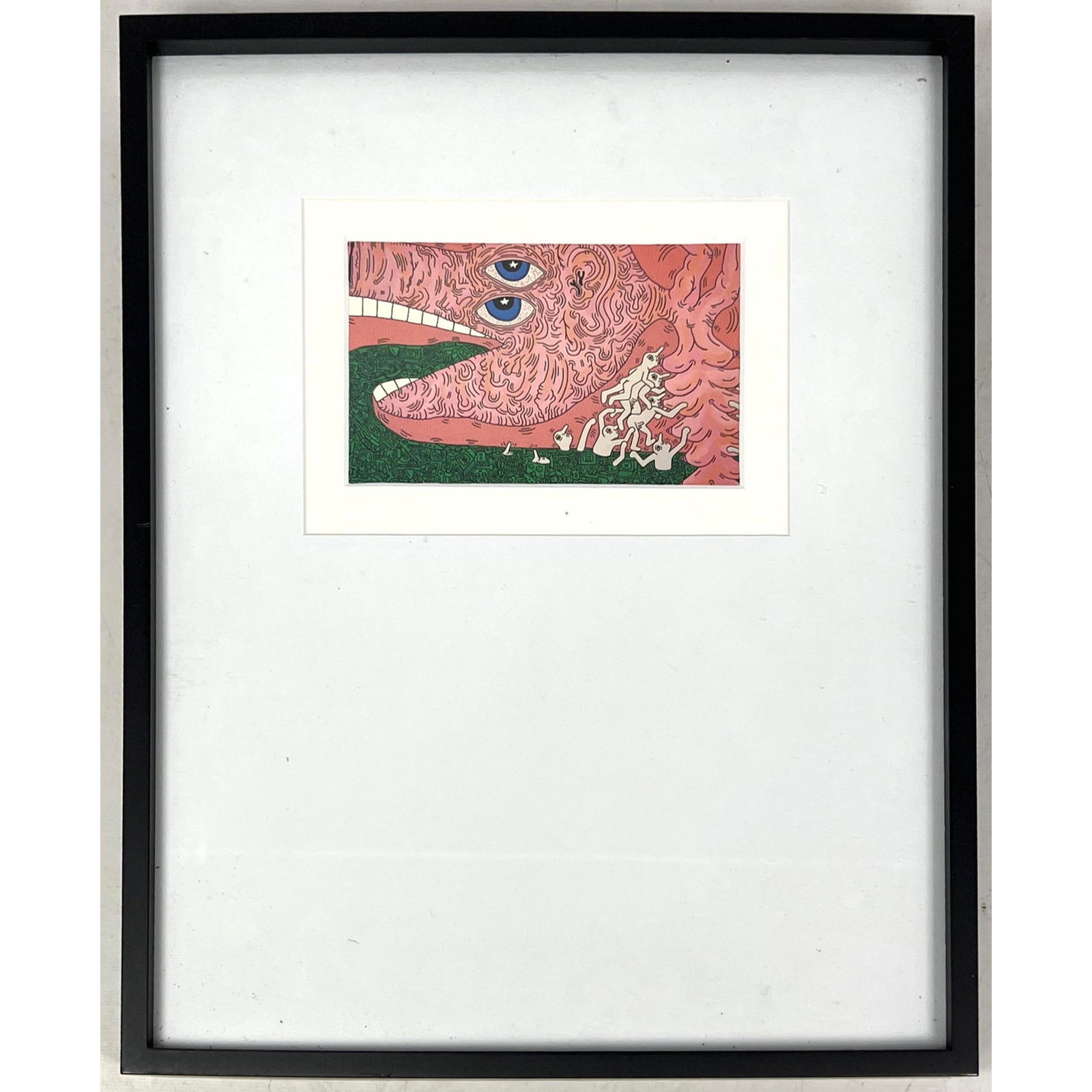 Keith Haring Offset lithograph postcard. 1984 dated on back. (1 of 8)