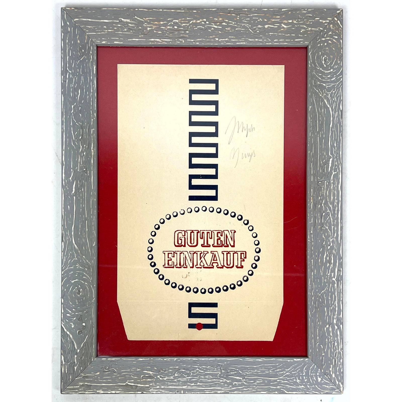 Joseph Beuys signed lithograph on paper bag. Hand Signed. (1 of 7)