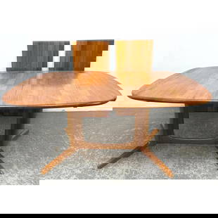 Danish Modern Niels Moller Gudme Mobelfabrik Denmark Teak Dining Table. Marked.: Danish Modern Niels Moller Gudme Mobelfabrik Denmark Teak Dining Table. Marked. Includes: 2 - 19 inch leaves. Dimensions: Height: 29 inches, Width: 64 inches, Depth: 42 inches. --- - - We offer curbsi