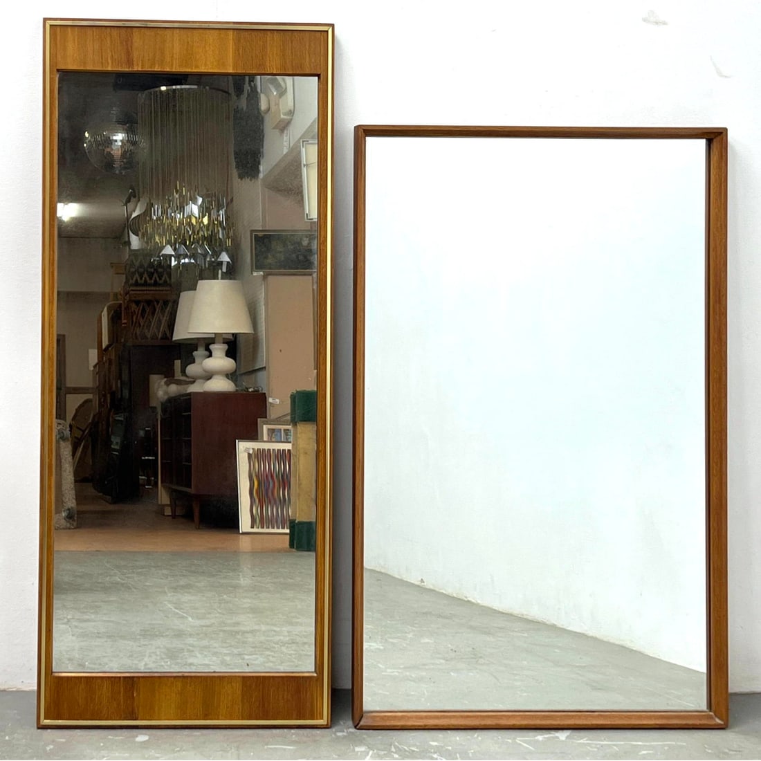 2pcs Mid Century Modern Wall Mirrors. John Widdicomb, American Modern (1 of 8)