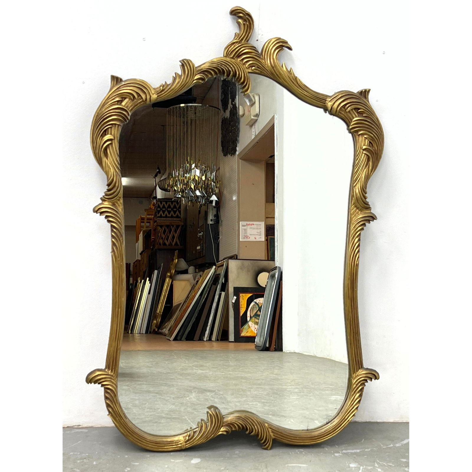 Vintage Gilt Gold Italian style mirror. (1 of 7)