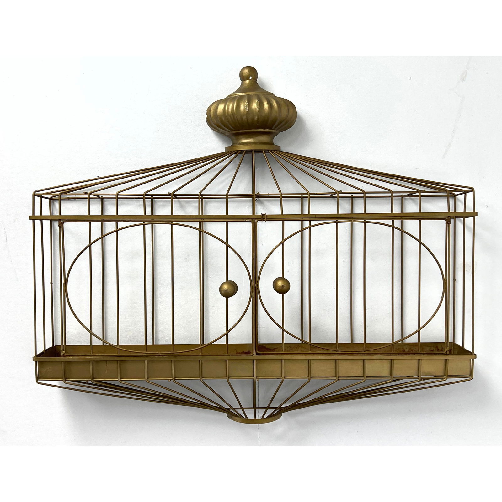 Frederic Weinberg Birdcage Wall Planter 1960's. (1 of 11)