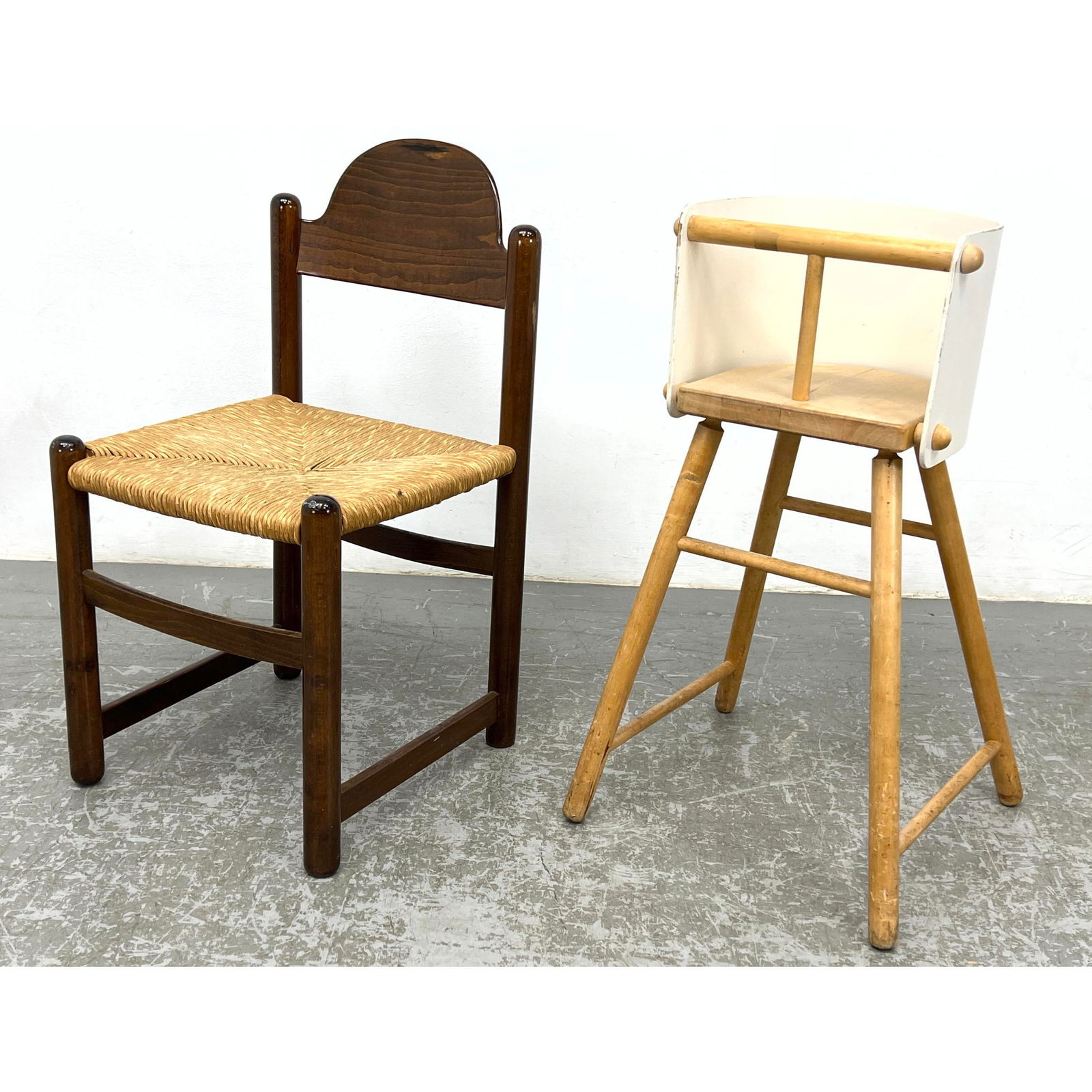 2pcs Ben af Schulten Artek Bentwood High Chair and Hank Loewenstein Side Chair (1 of 10)