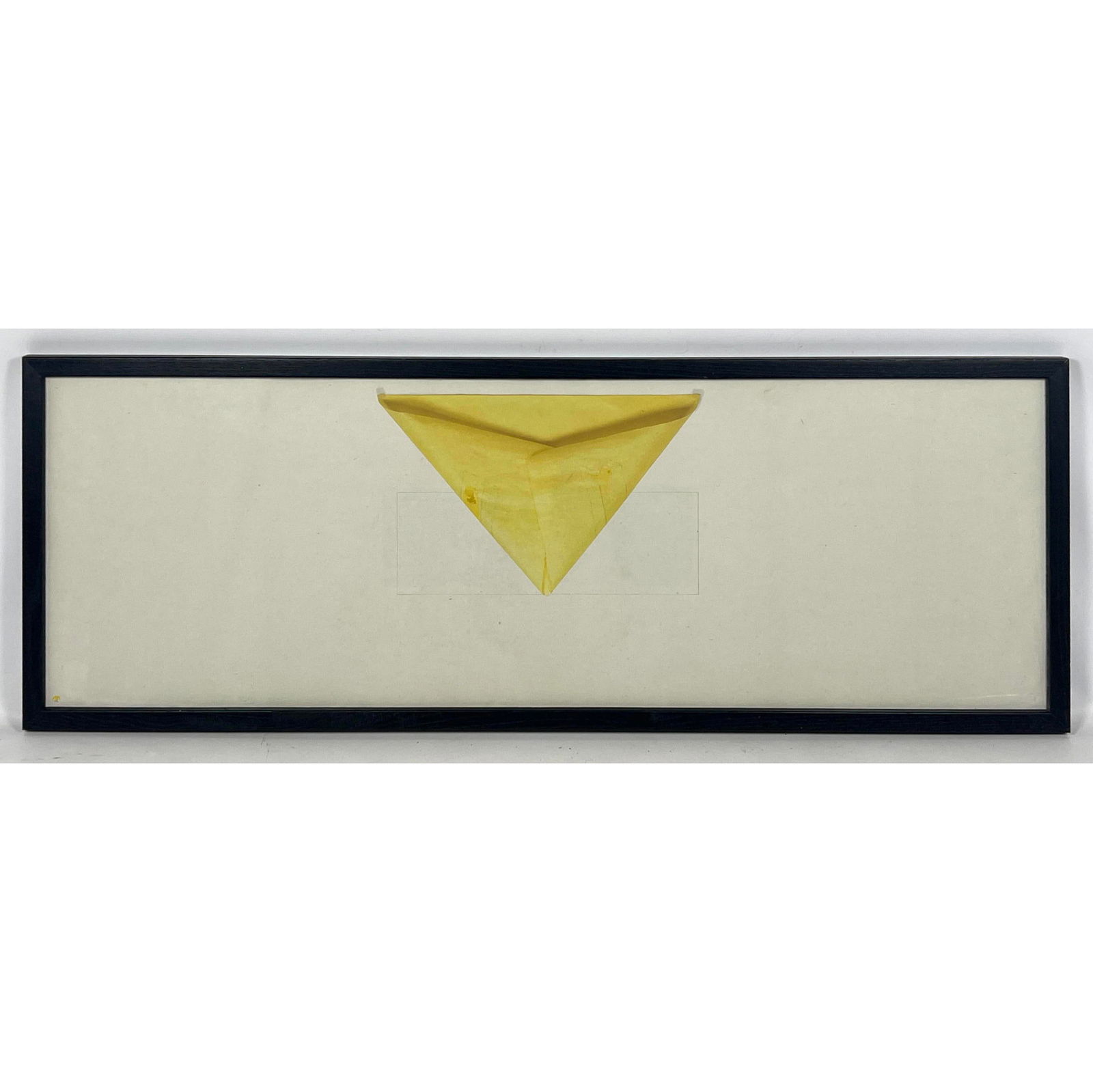 Richard Tuttle offset lithograph. Yellow Triangle. (1 of 9)
