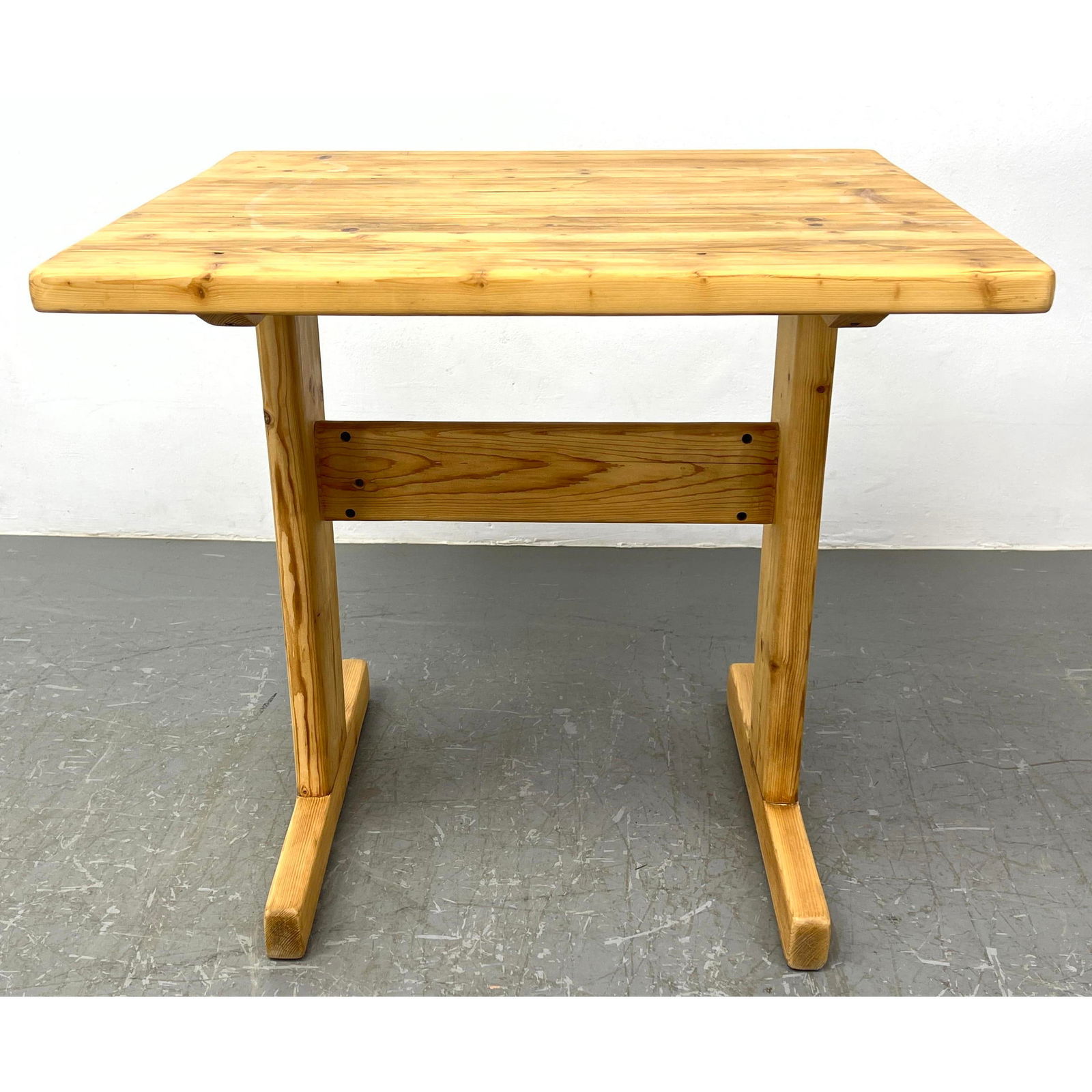 Solid Pine Table attributed to Charlotte Perriand for Les Arcs 1970s (1 of 9)