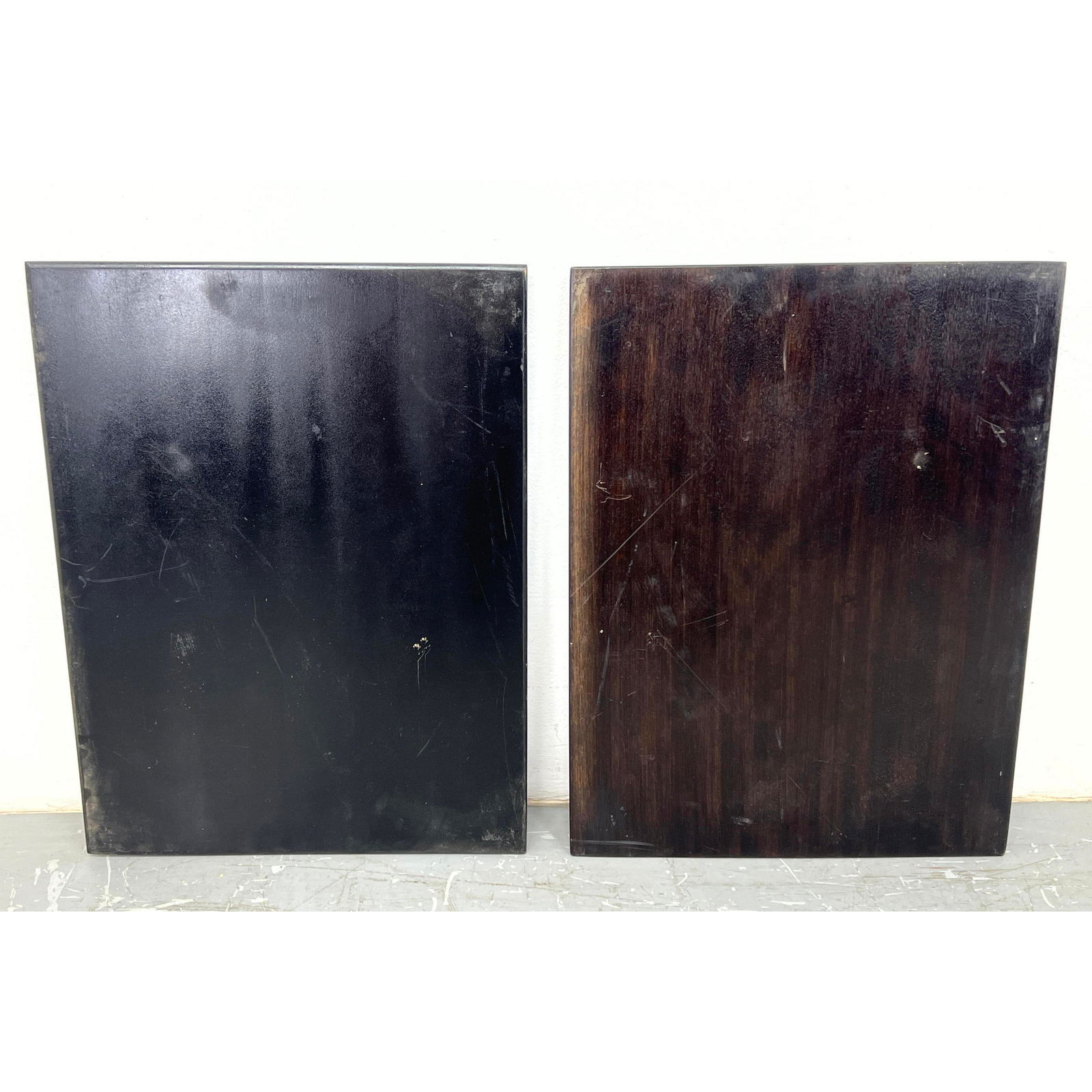 2pc WINCHENDON by PAUL McCOBB Table Tops. 2 Different Stains. Label. No Legs. (1 of 4)