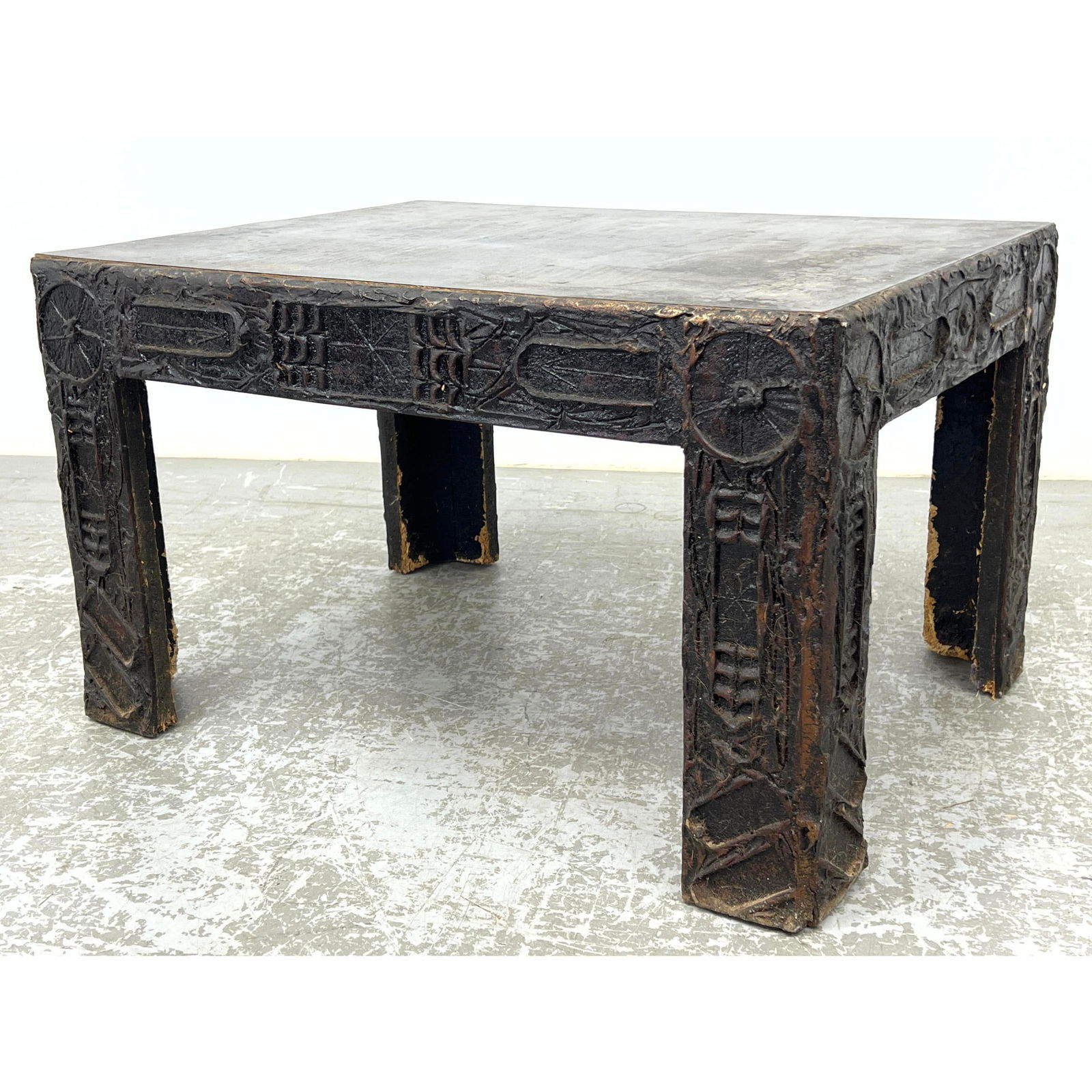 Adrian Pearsall goop Modernist Cocktail Table. Sculptural textured finish. (1 of 10)