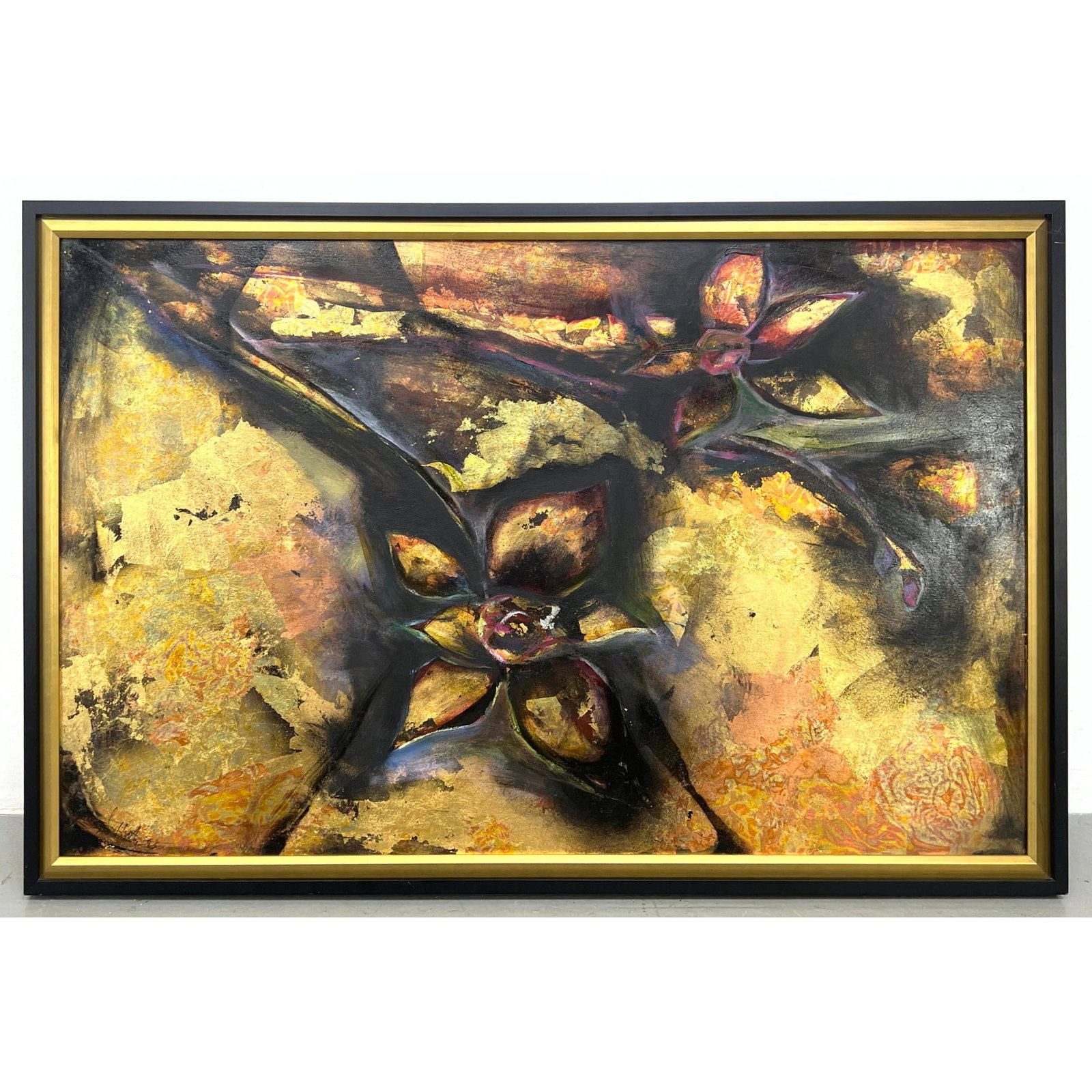Large Suzanne Horvitz Modernist Abstract Painting. Can be hung vertically or horizontally. (1 of 7)